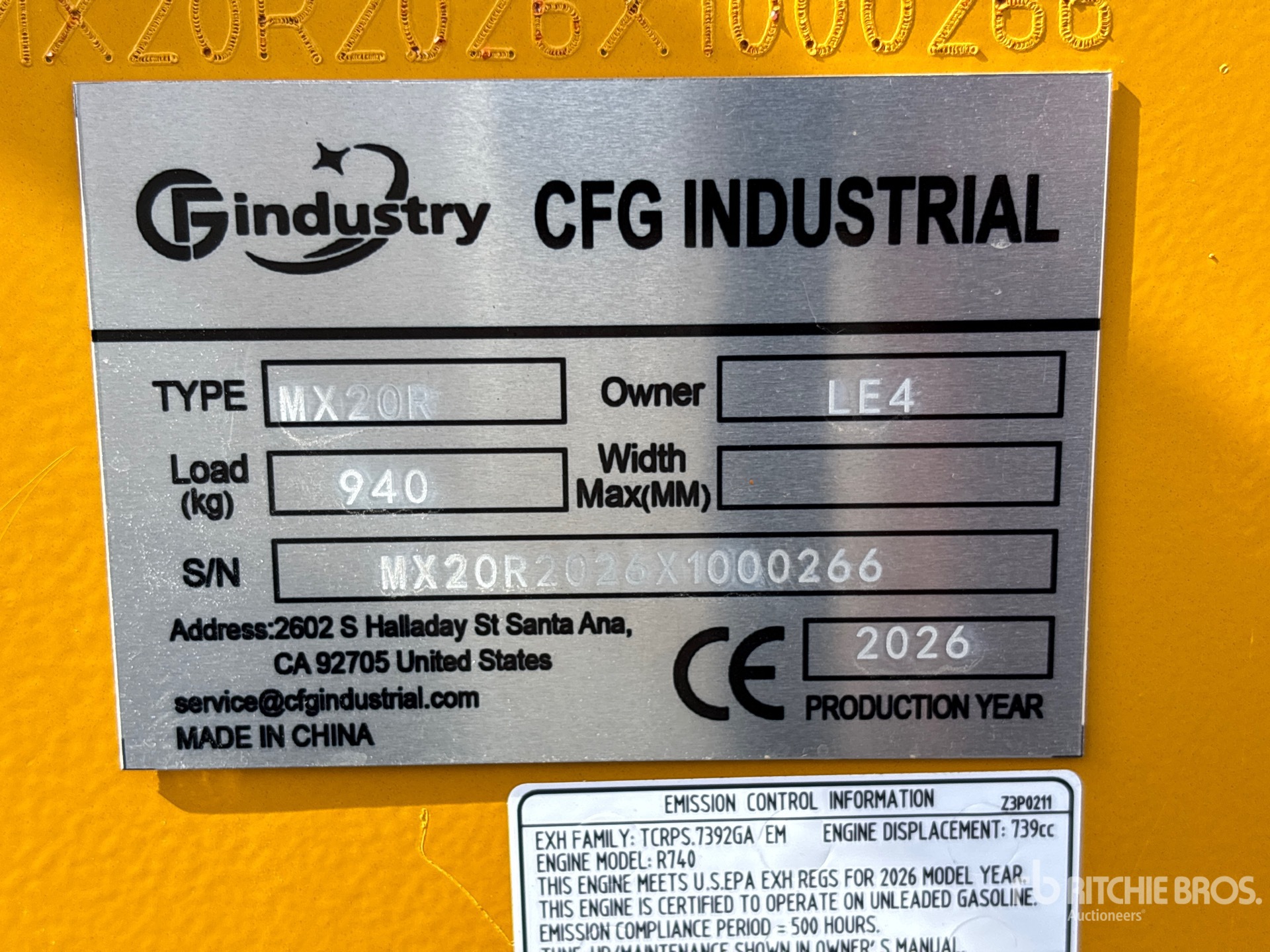2026 CFG MX20R