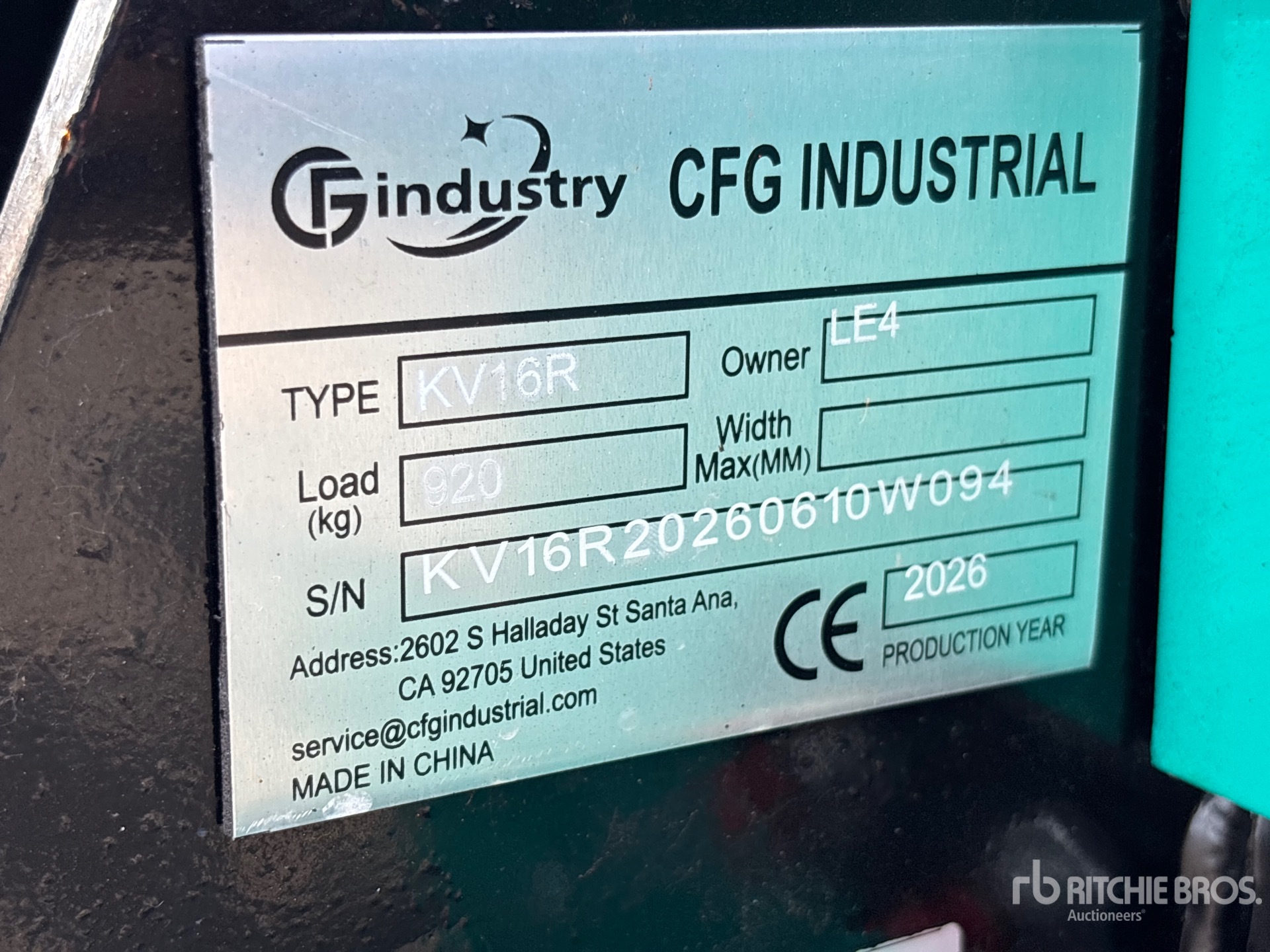 2026 CFG KV16R