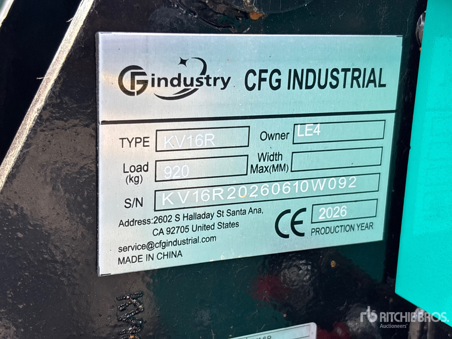 2026 CFG KV16R
