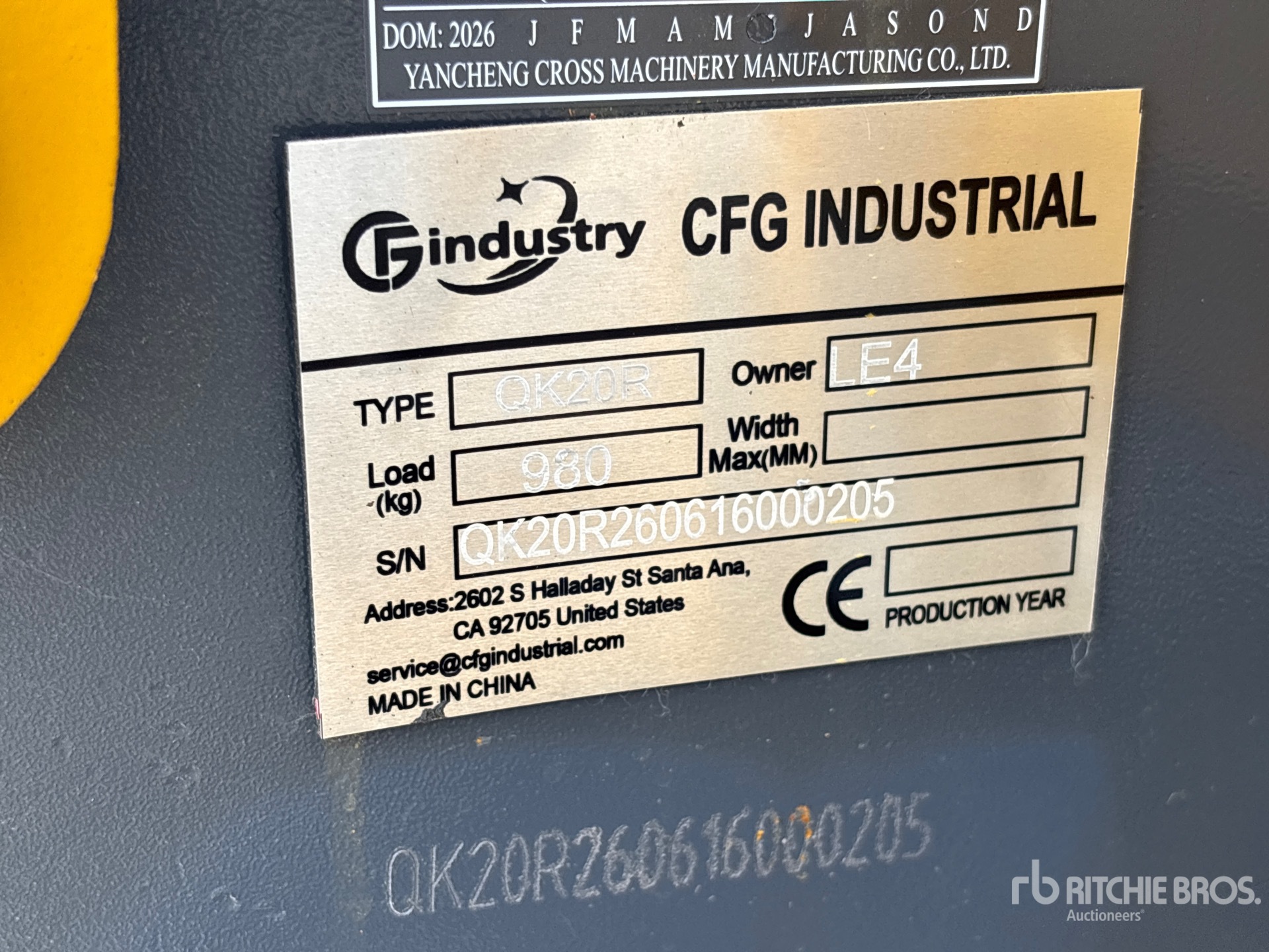 2026 CFG QK20R