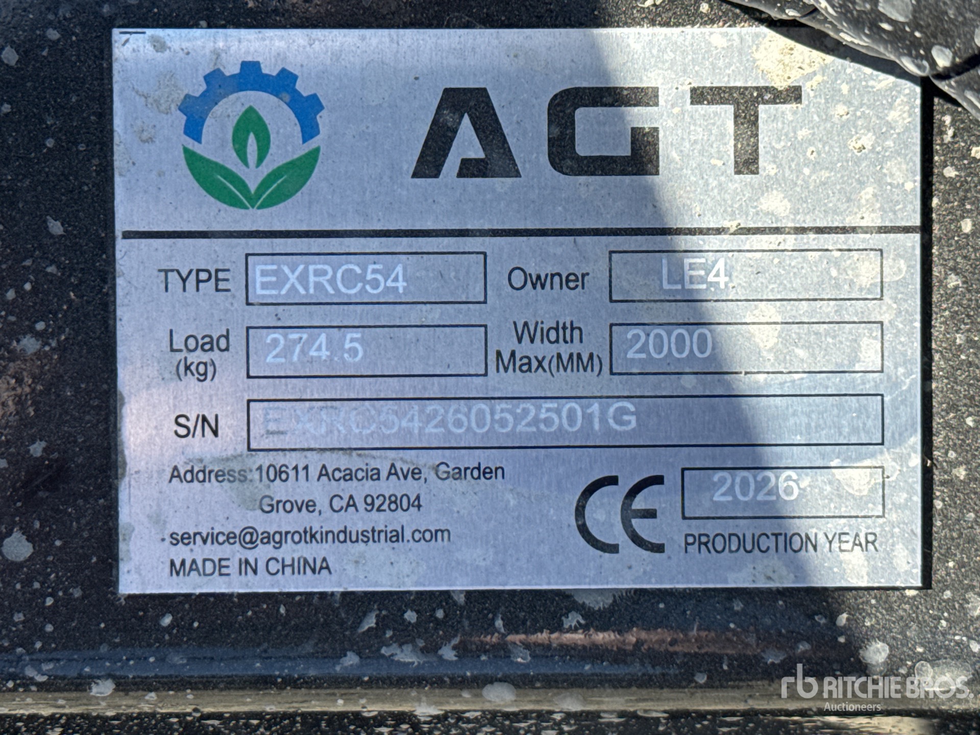 2026 AGT EXRC54