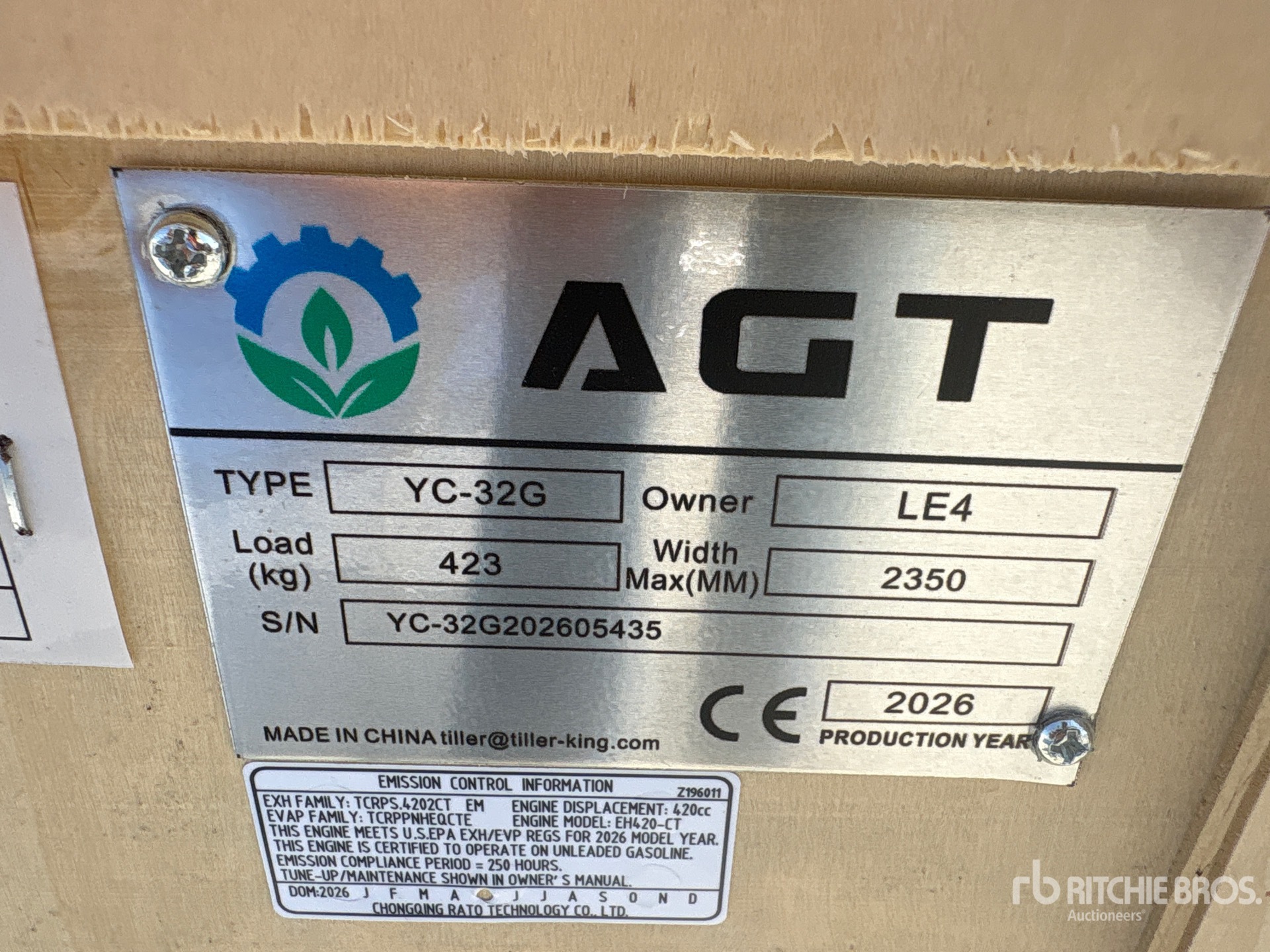 2026 AGT YC32-G