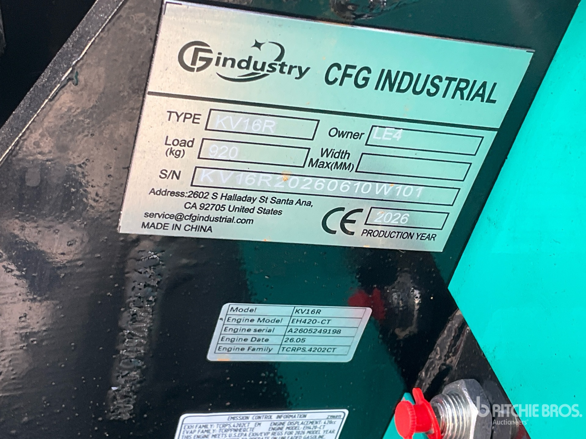 2026 CFG KV16R