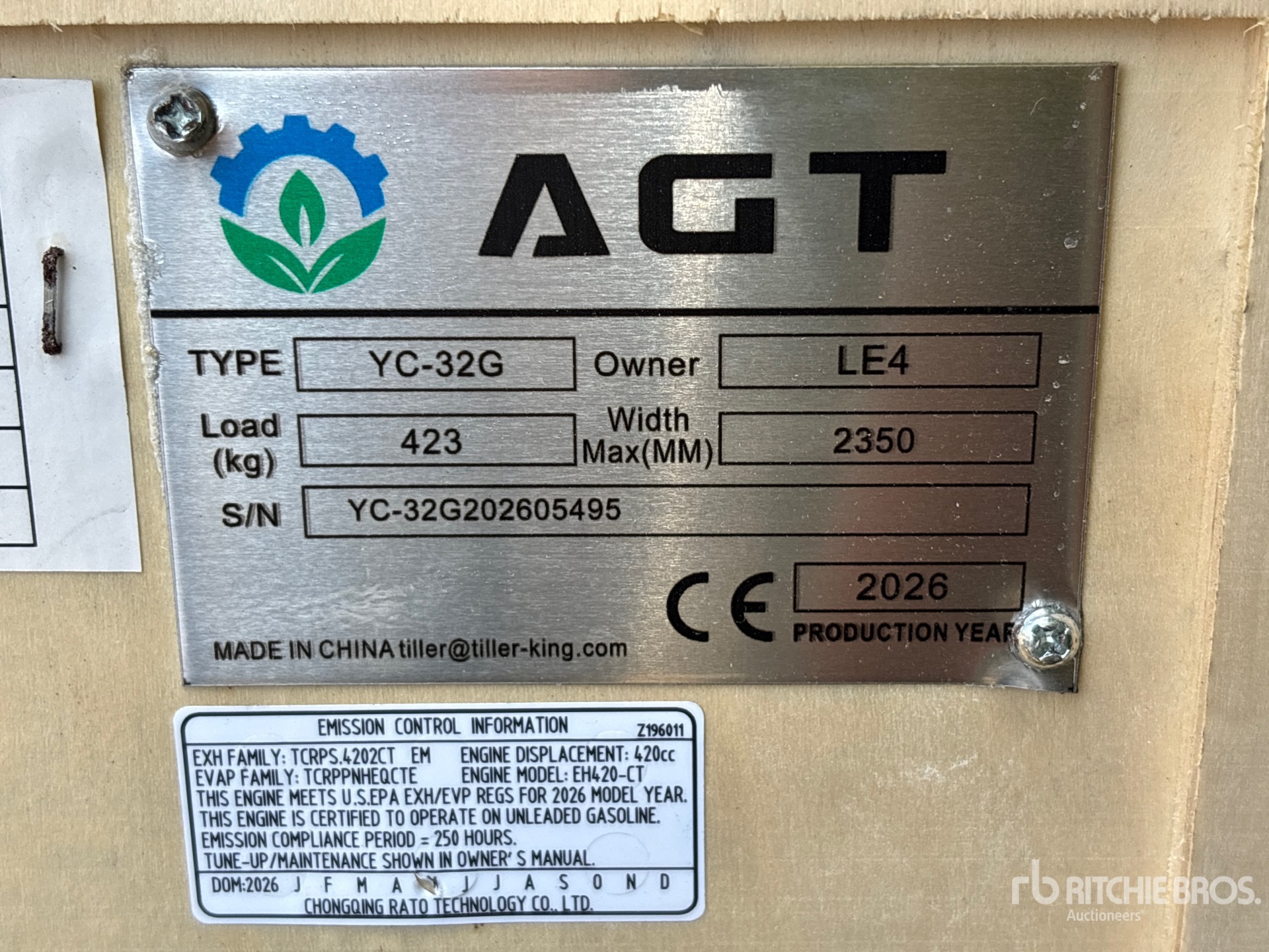 2026 AGT YC-32G