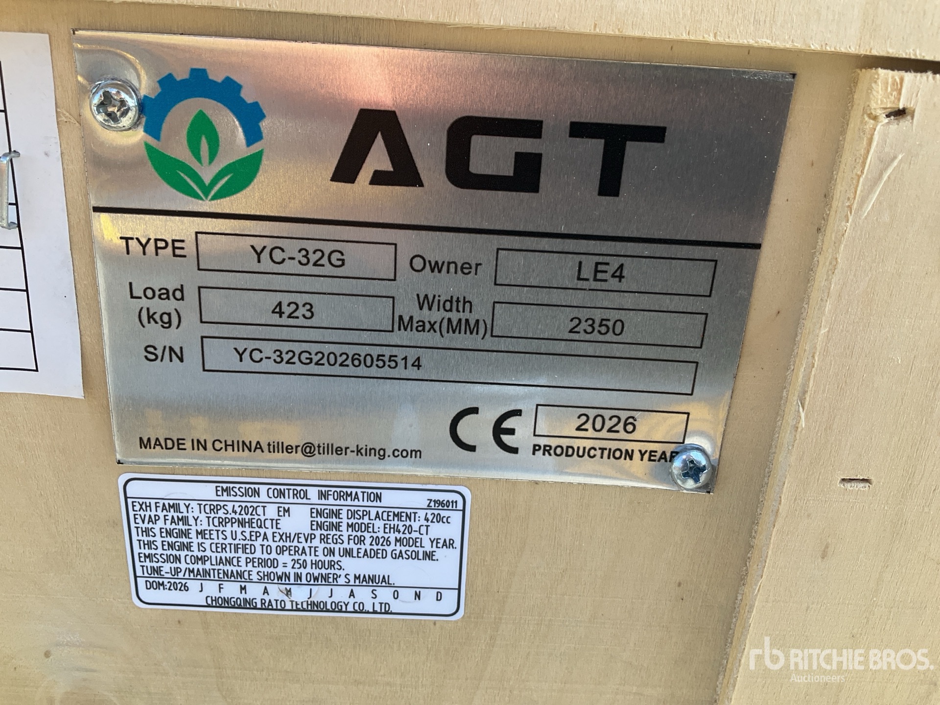 2026 AGT YC32-G