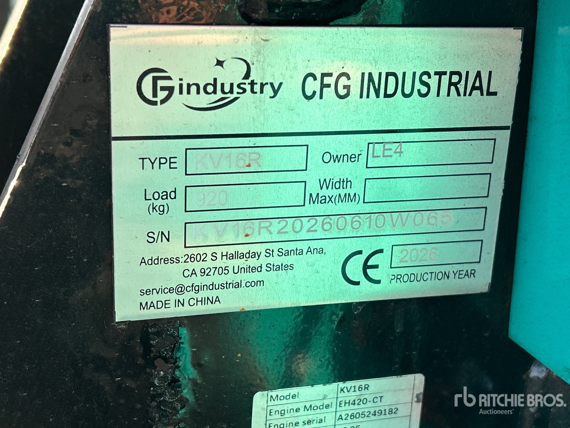 2026 CFG KV16R