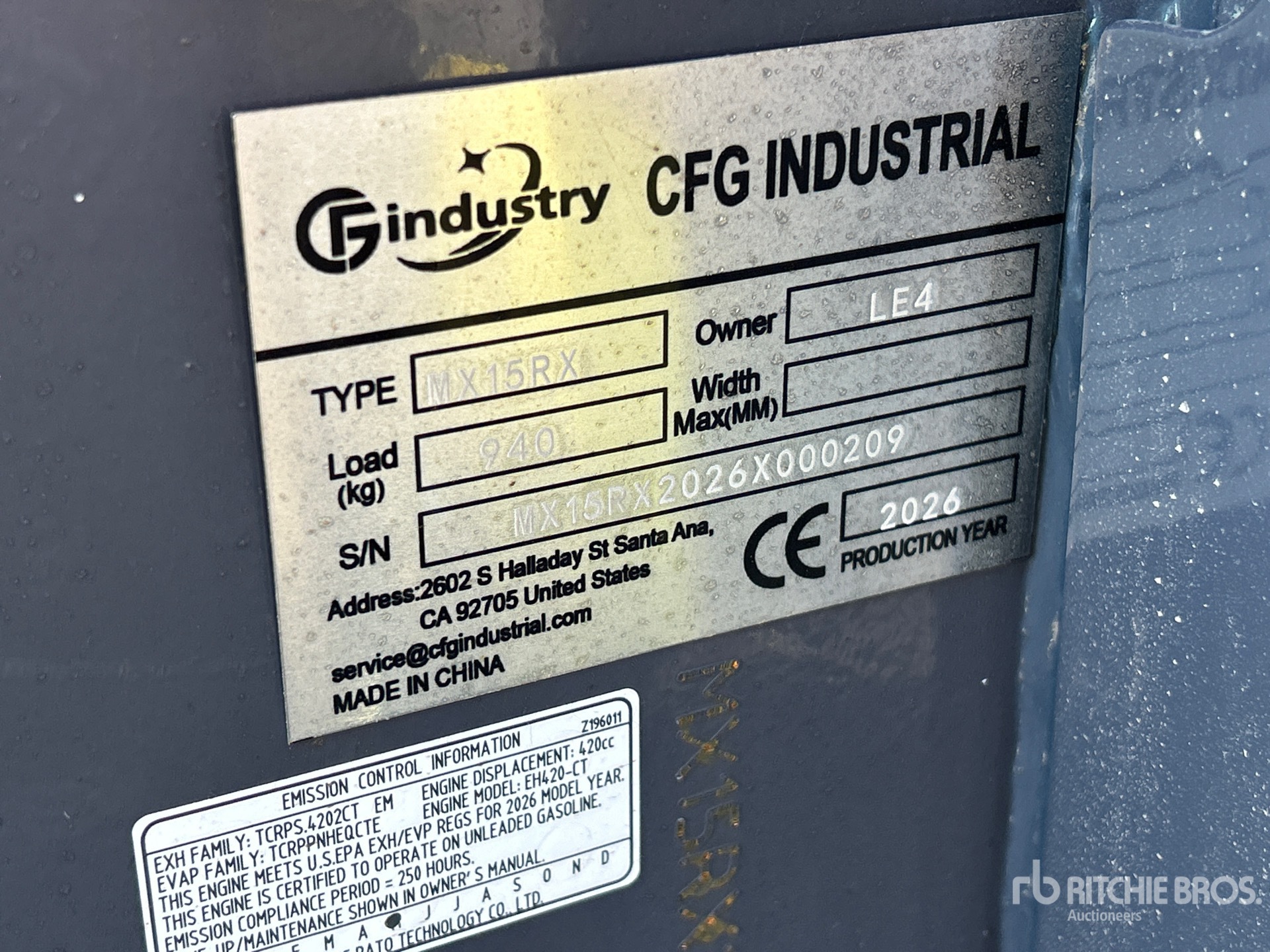 2026 CFG MX15RX