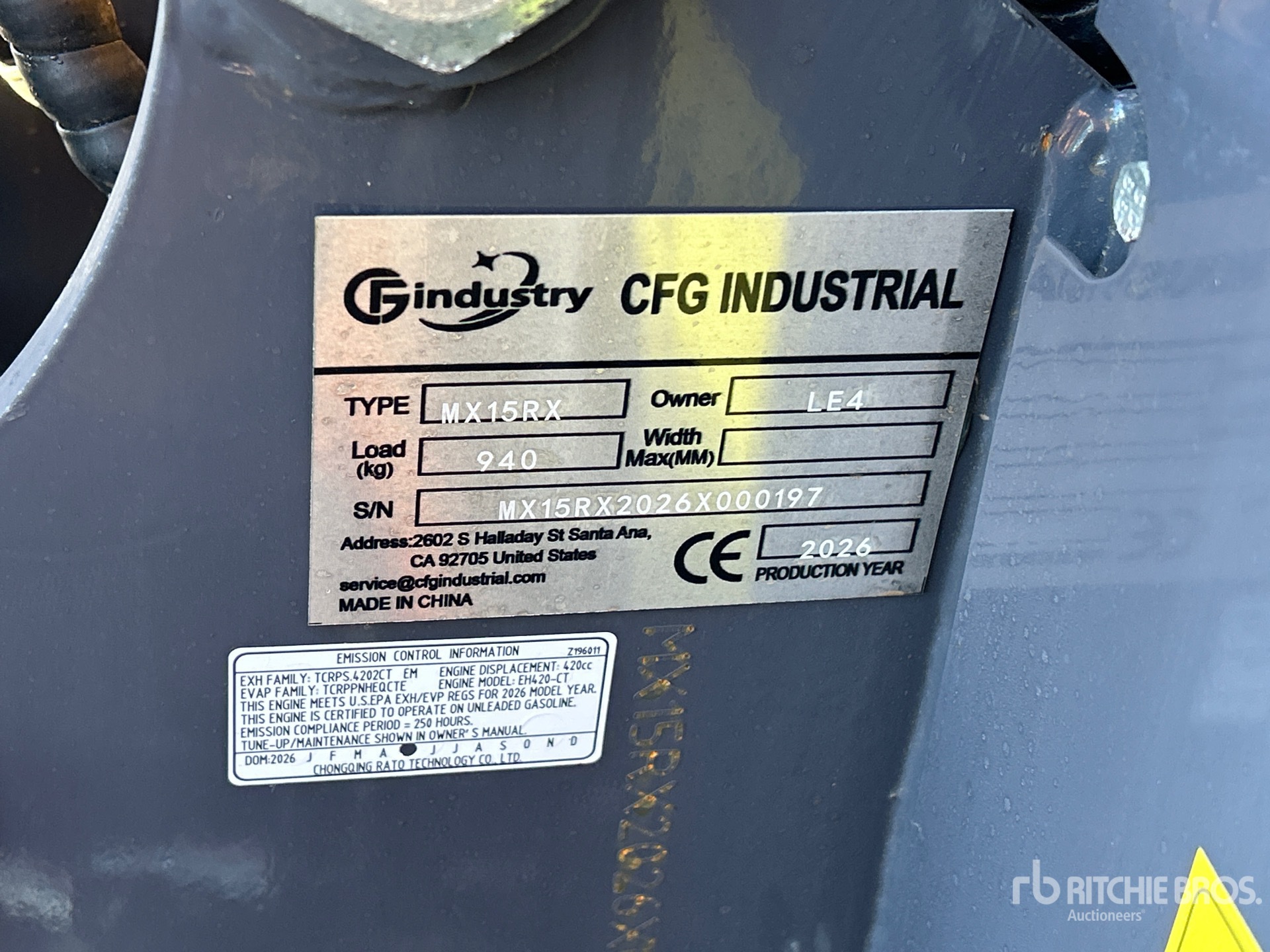 2026 CFG MX15RX