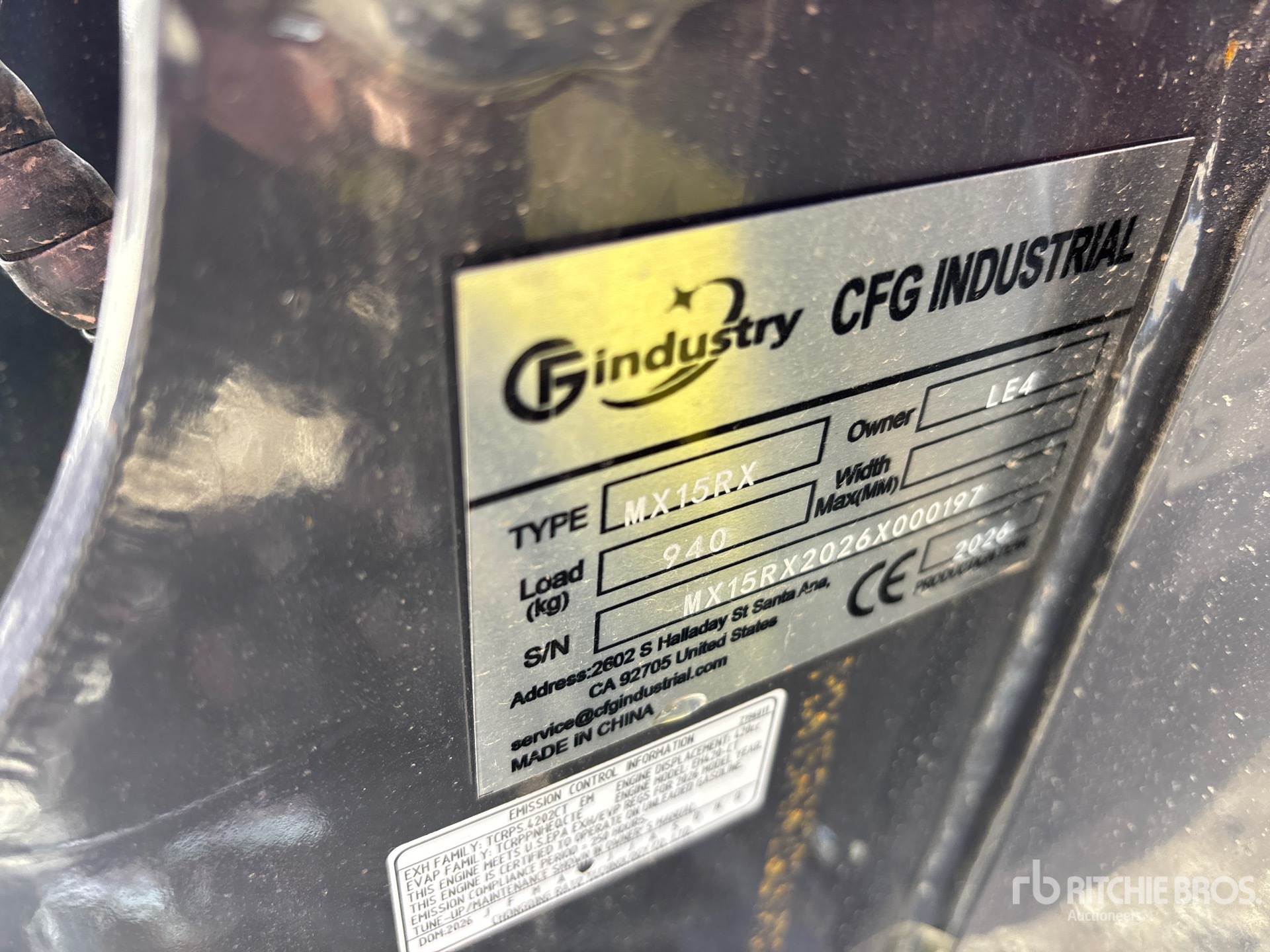 2026 CFG MX15RX