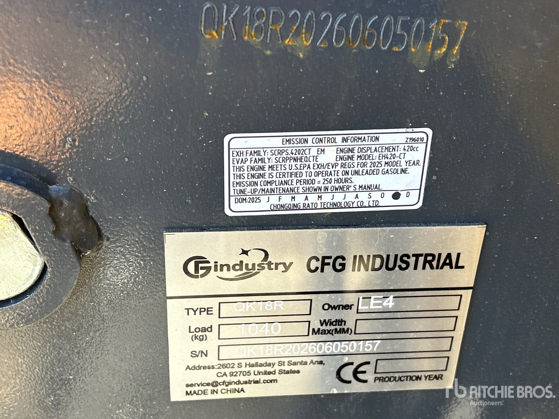 2026 CFG QK18R