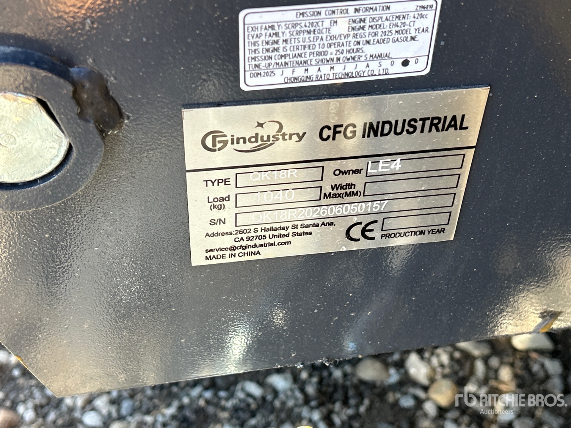 2026 CFG QK18R