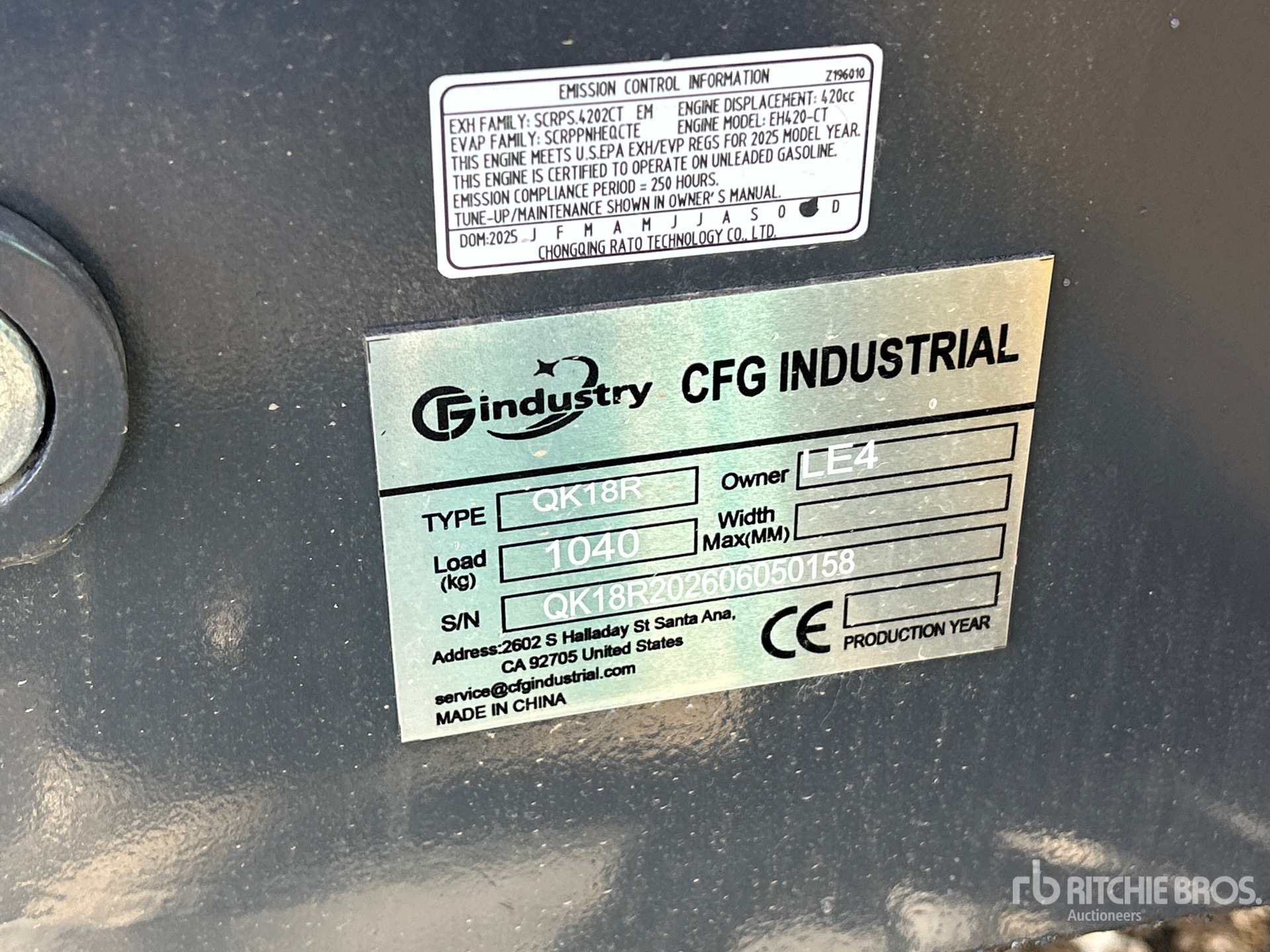 2026 CFG QK18R