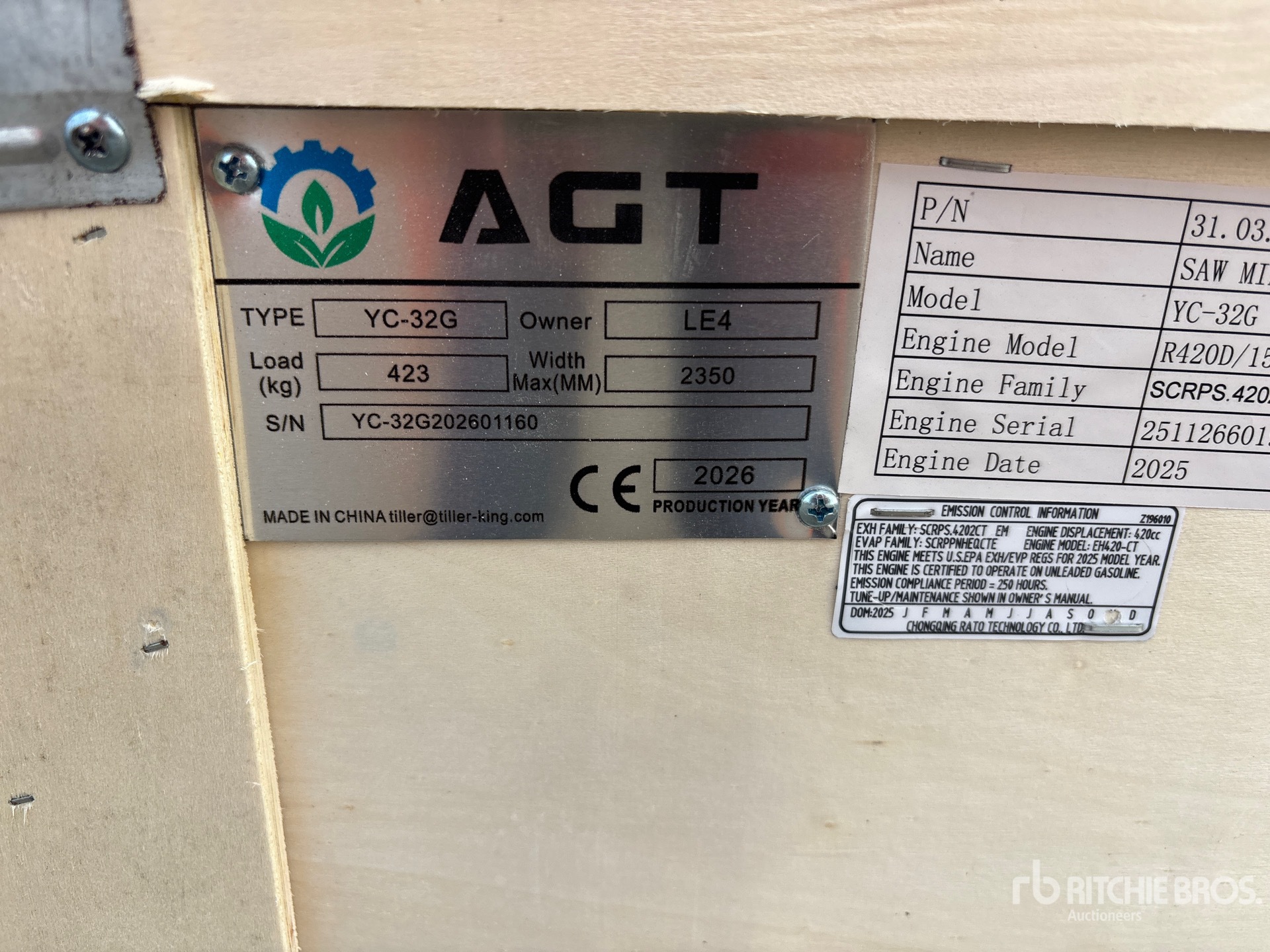 2026 AGT YC-32G