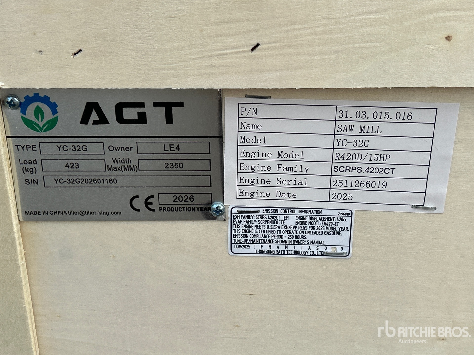 2026 AGT YC-32G