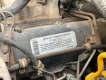 Engine with Emission Certification Label