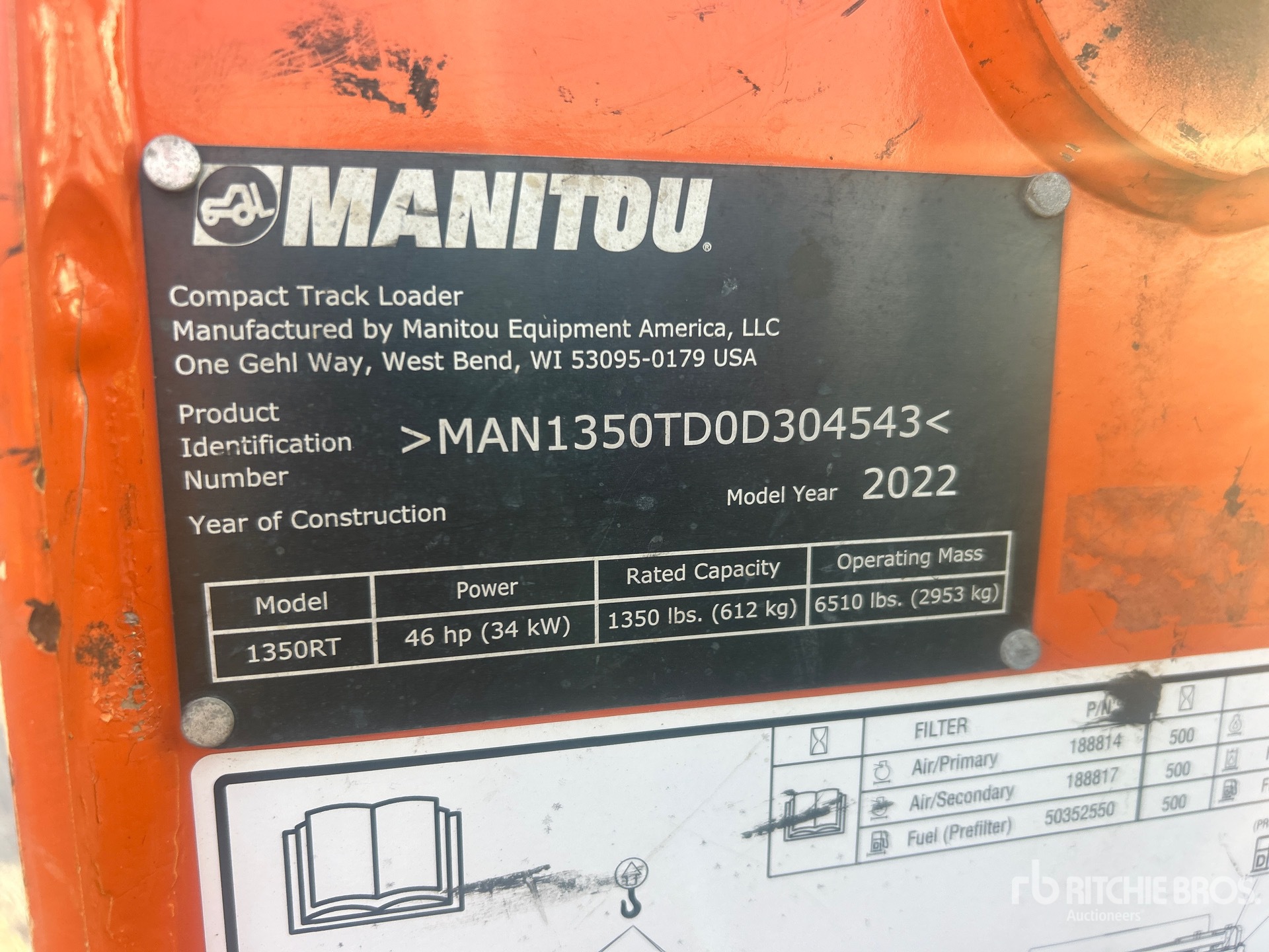 2022 Manitou 1350RT