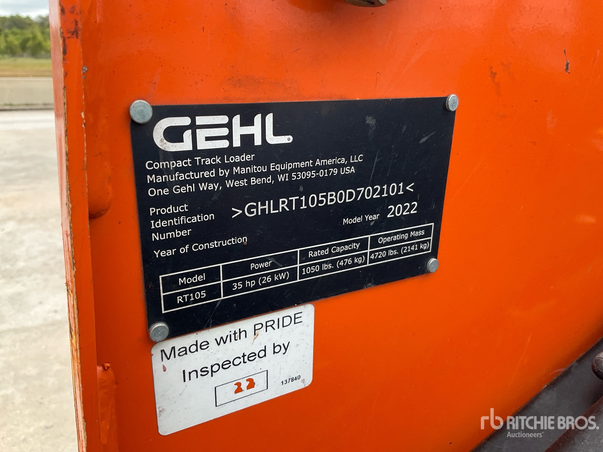 Gehl RT105