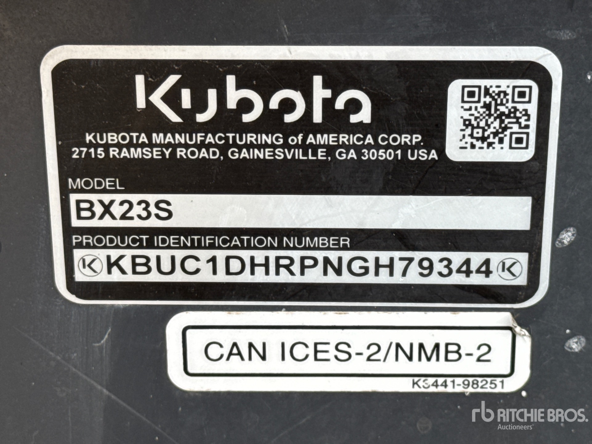 2022 Kubota BX23S
