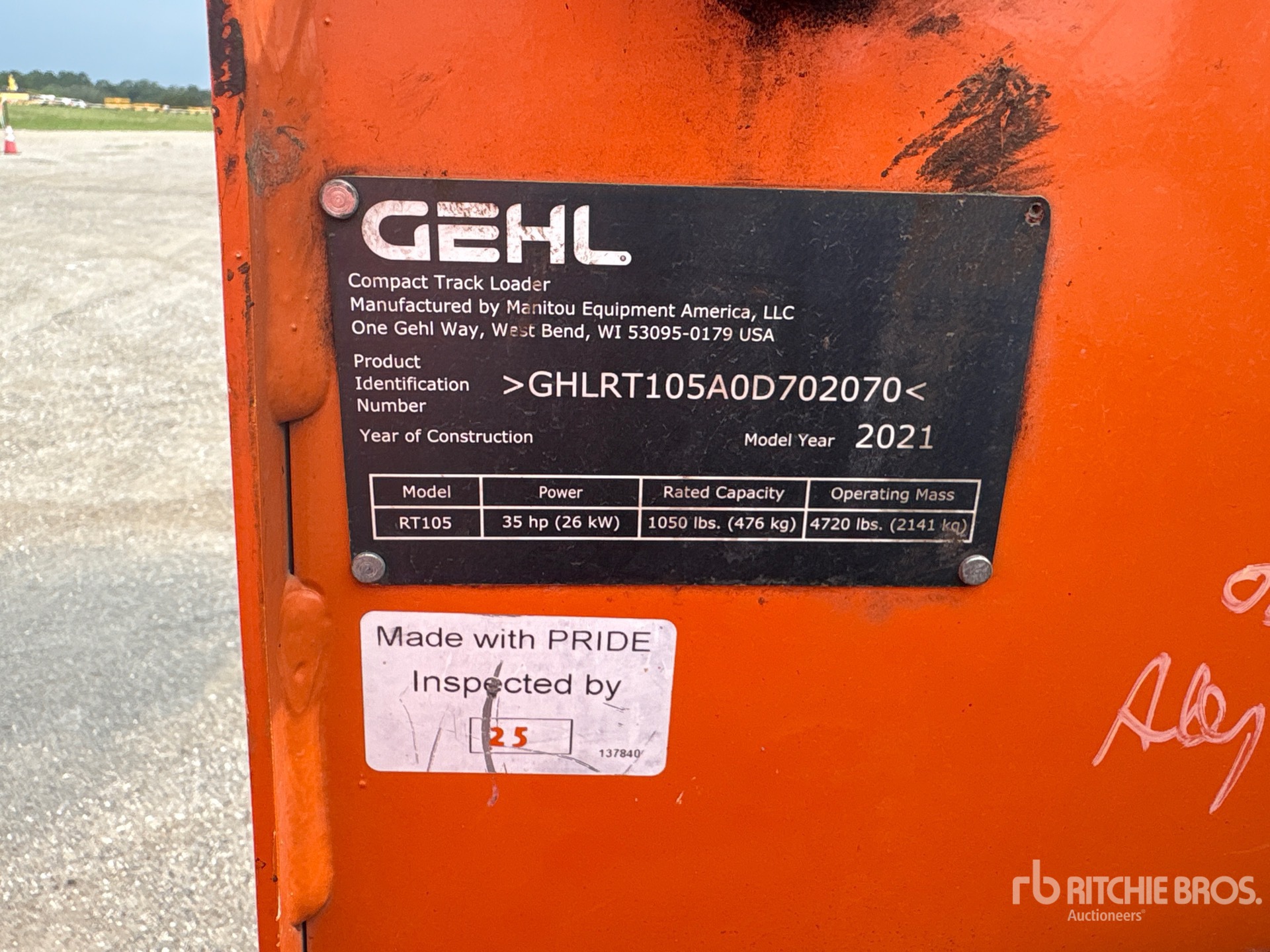 2021 Gehl RT105