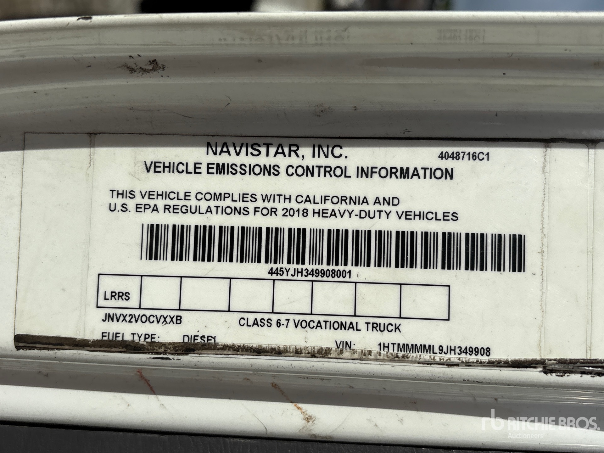 2018 International DURASTAR 4300