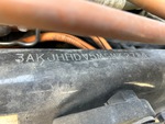 General Appearance with Frame Stamp Serial Number/VIN Photo