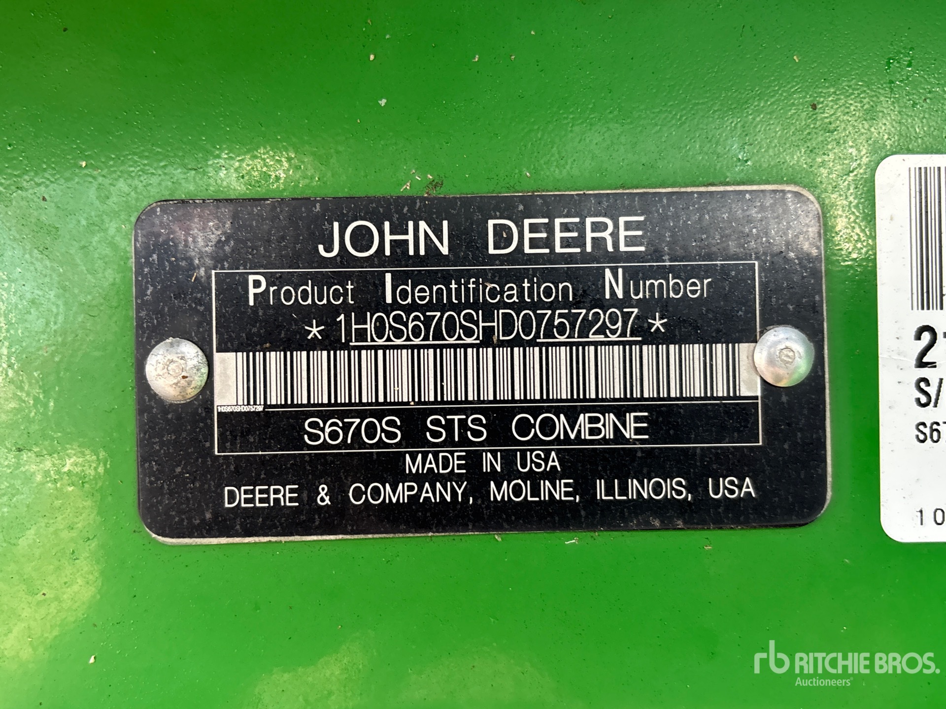 2013 John Deere S670