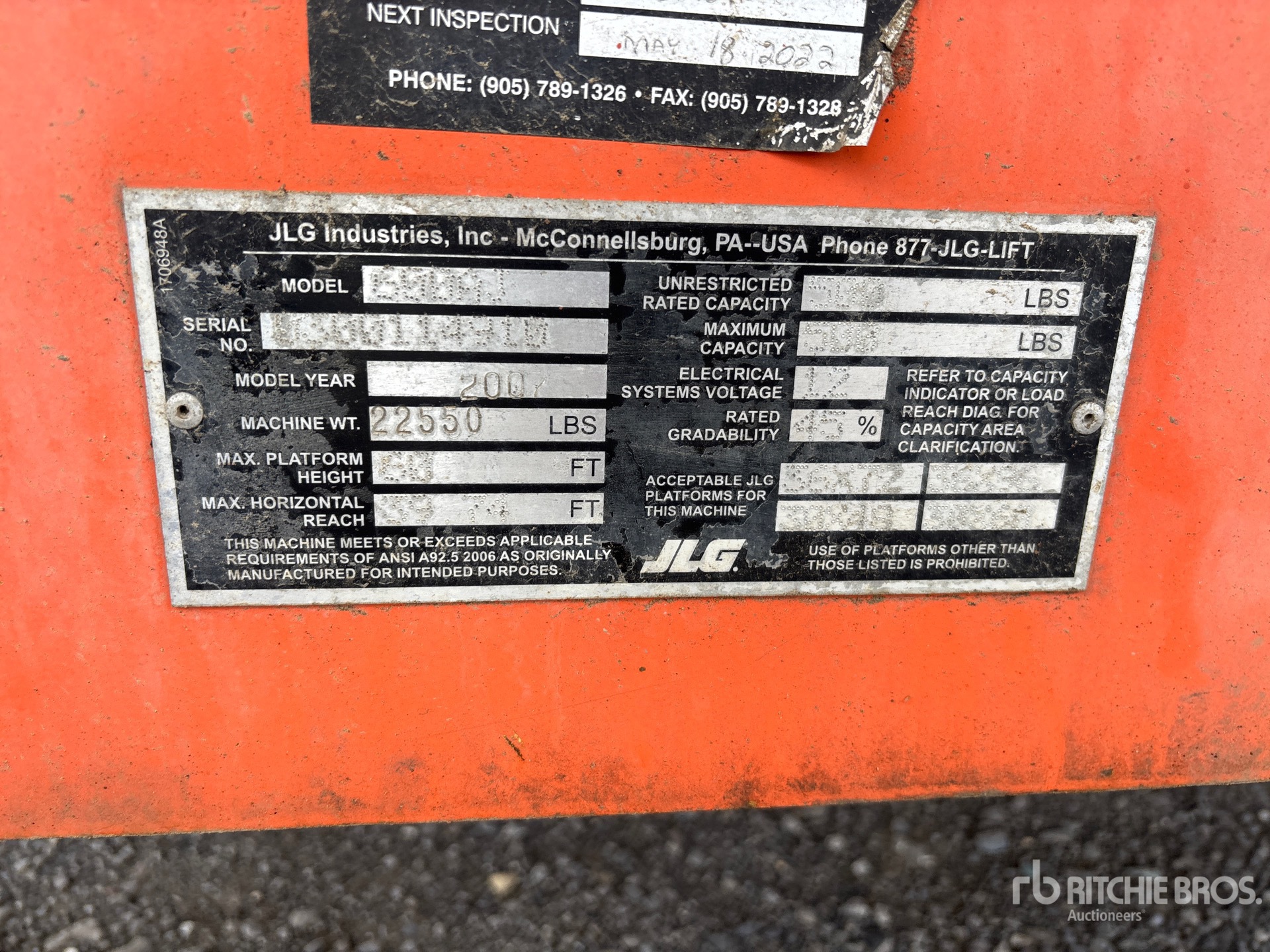 2007 JLG 600AJ