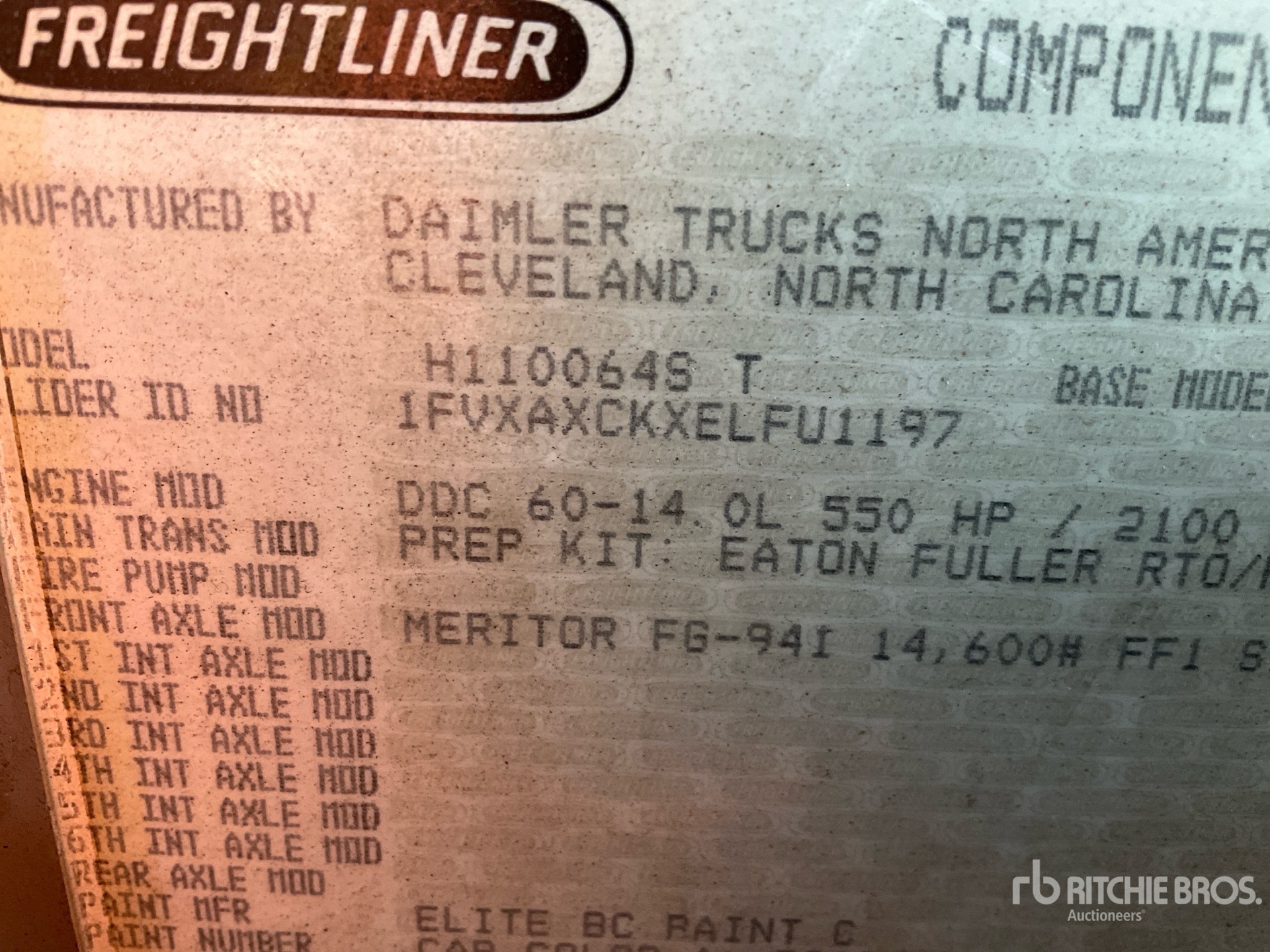 2014 Freightliner Argosy