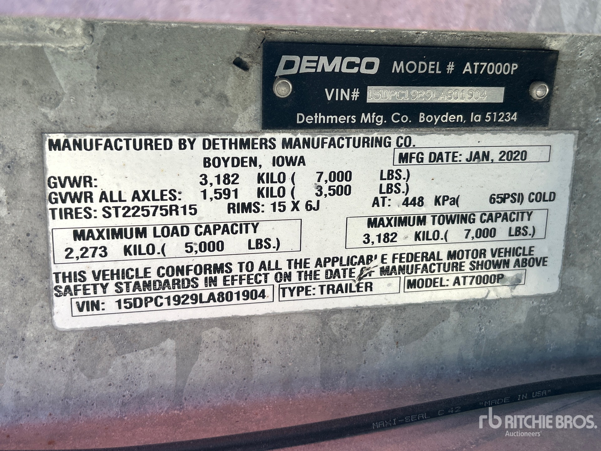 2020 Demco AT7000P