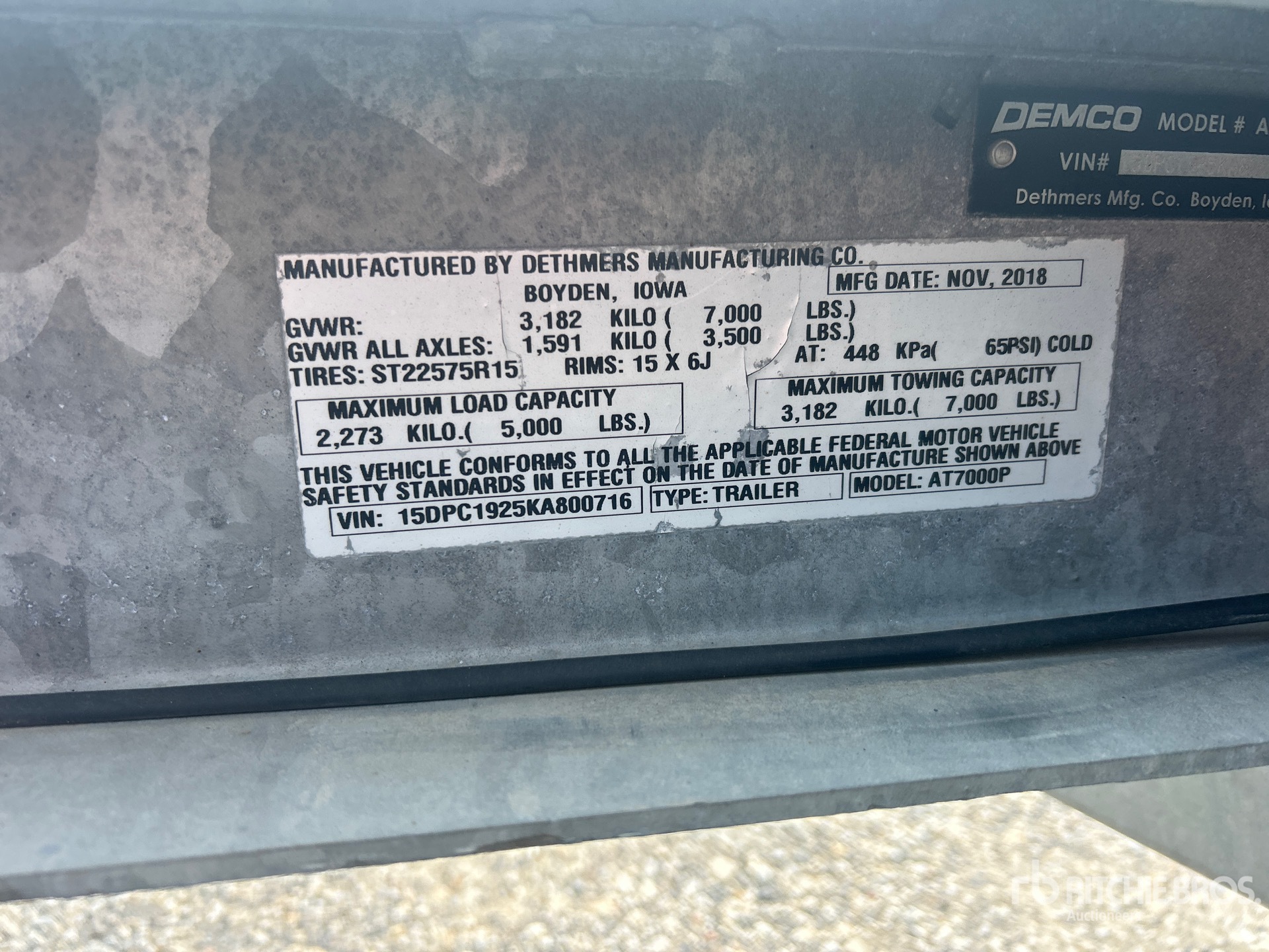 2019 Demco AT7000P