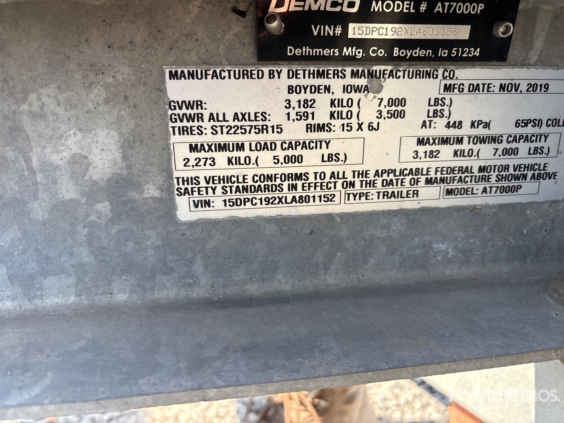 2020 Demco AT7000P