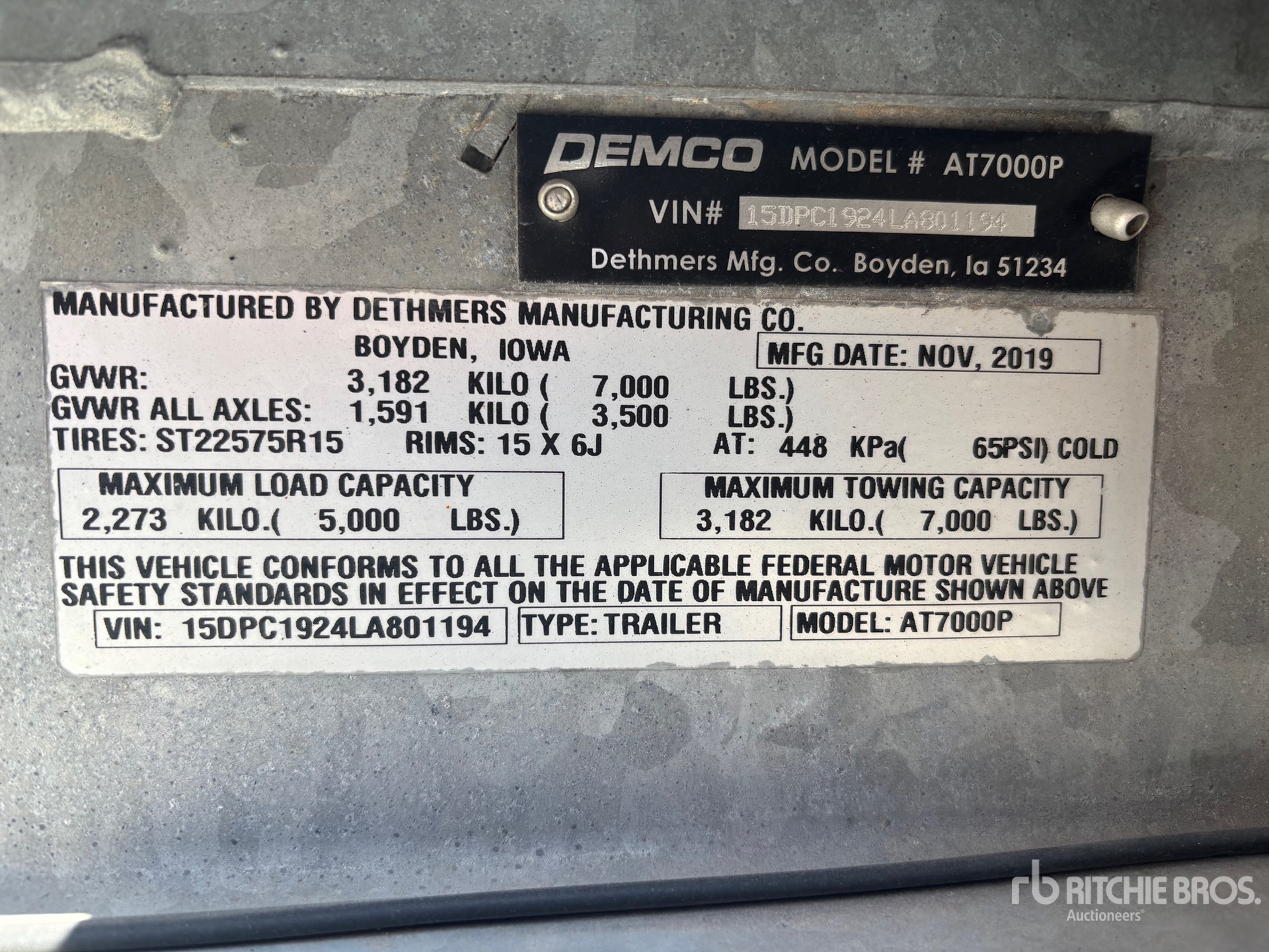 2020 Demco AT7000P