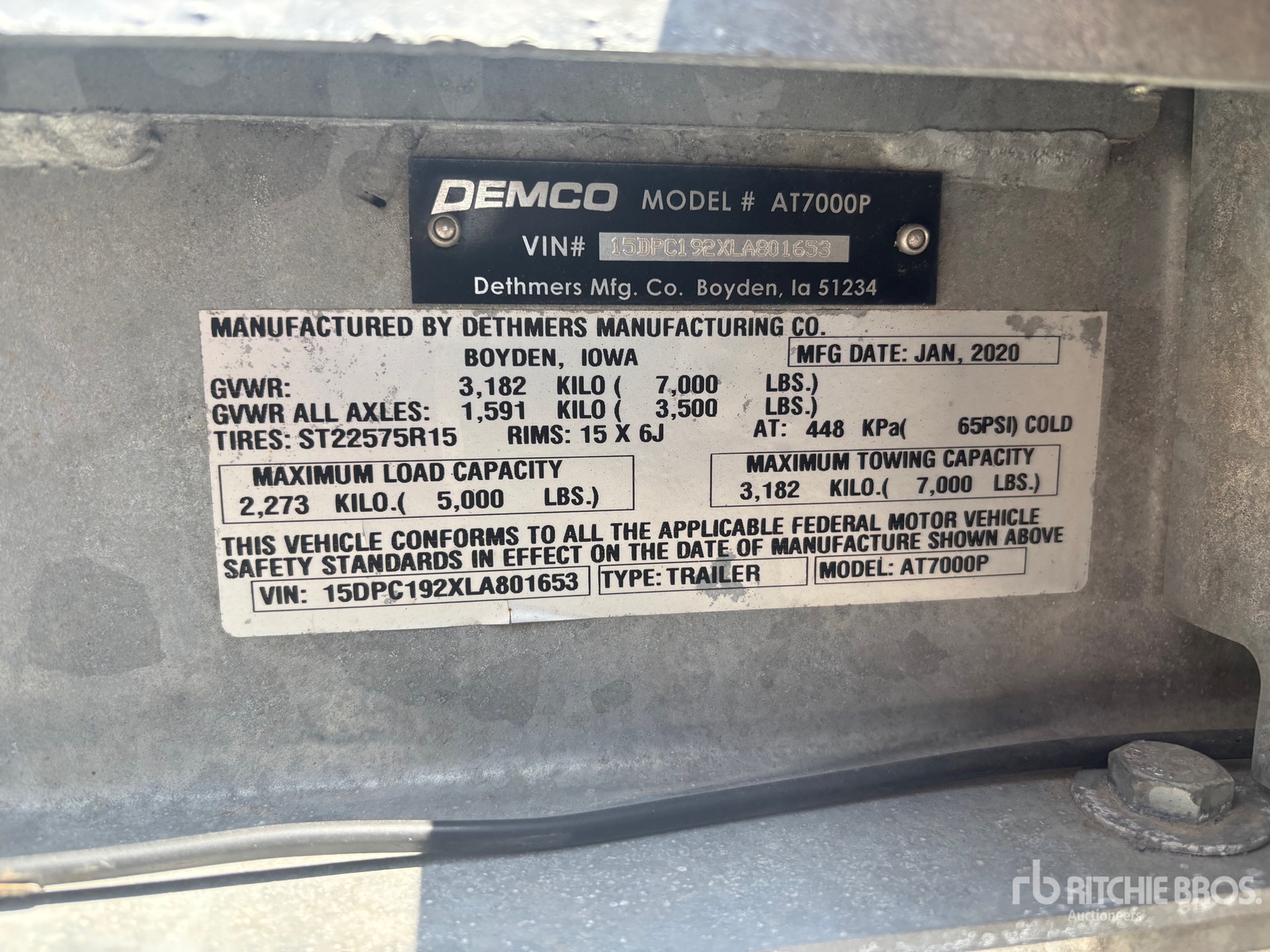 2020 Demco AT7000P