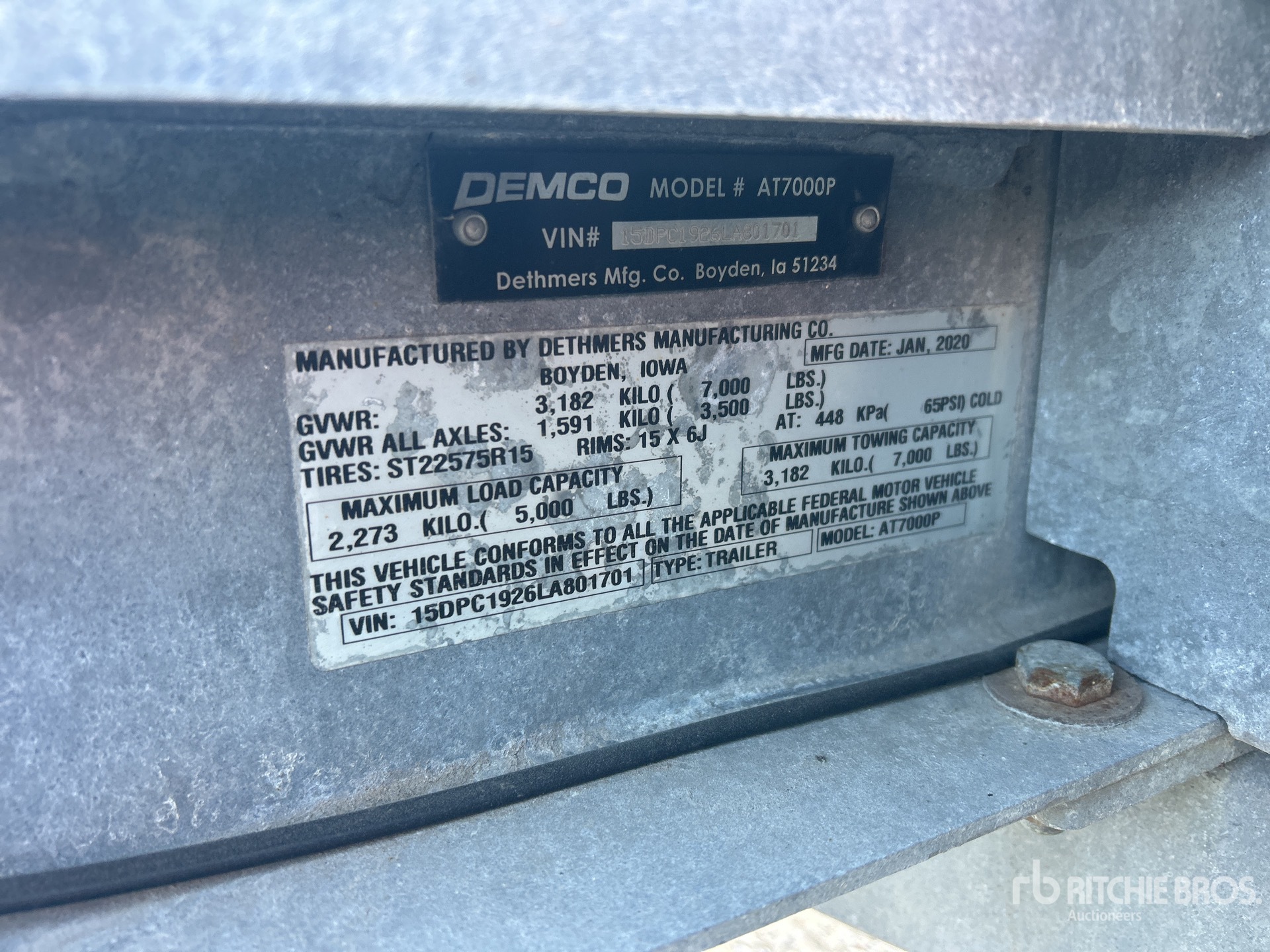2020 Demco AT7000P