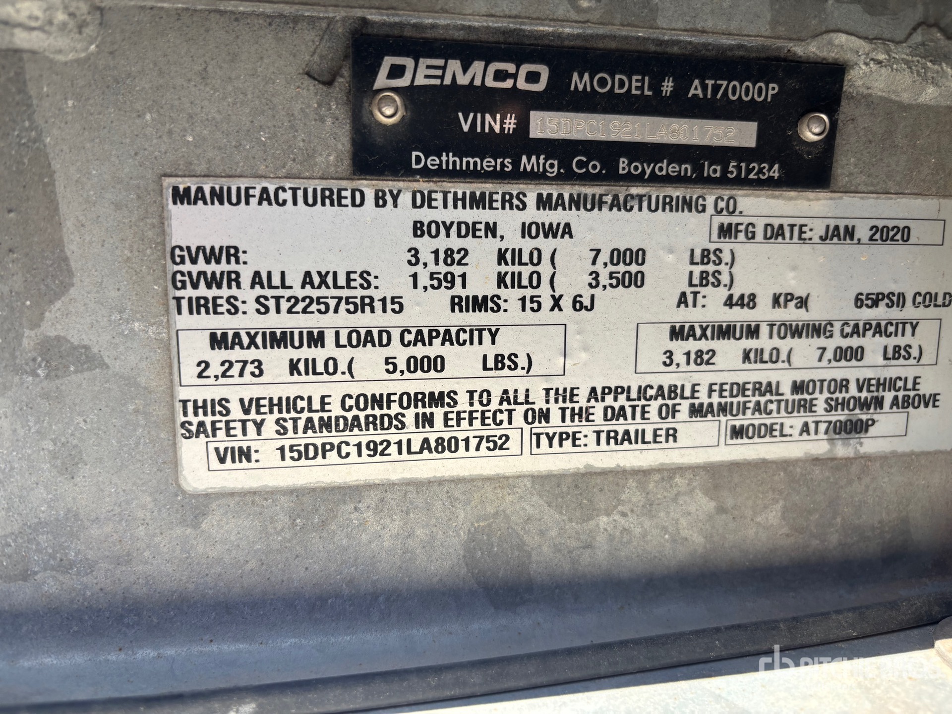 2020 Demco AT7000P