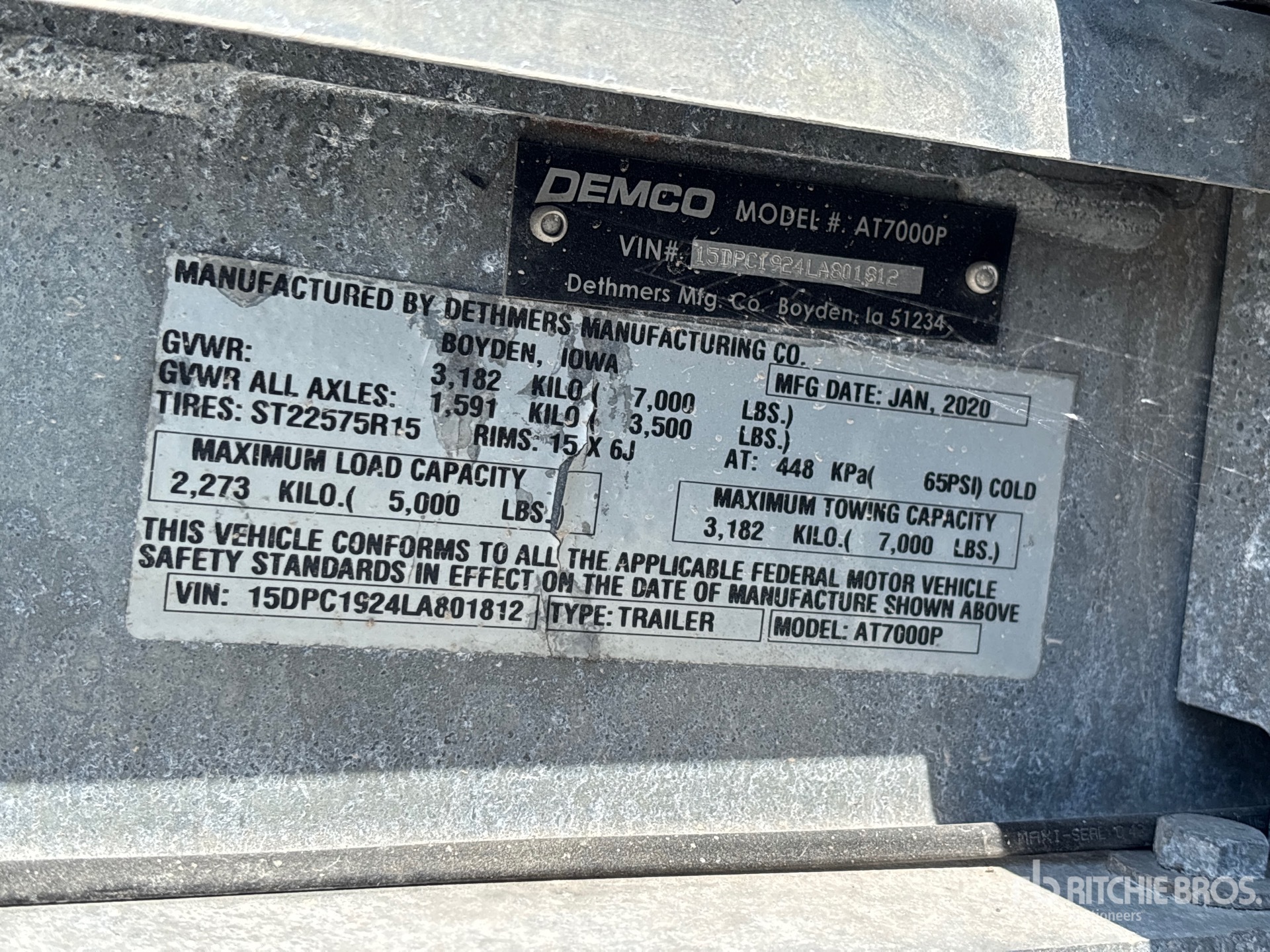 2020 Demco AT7000P