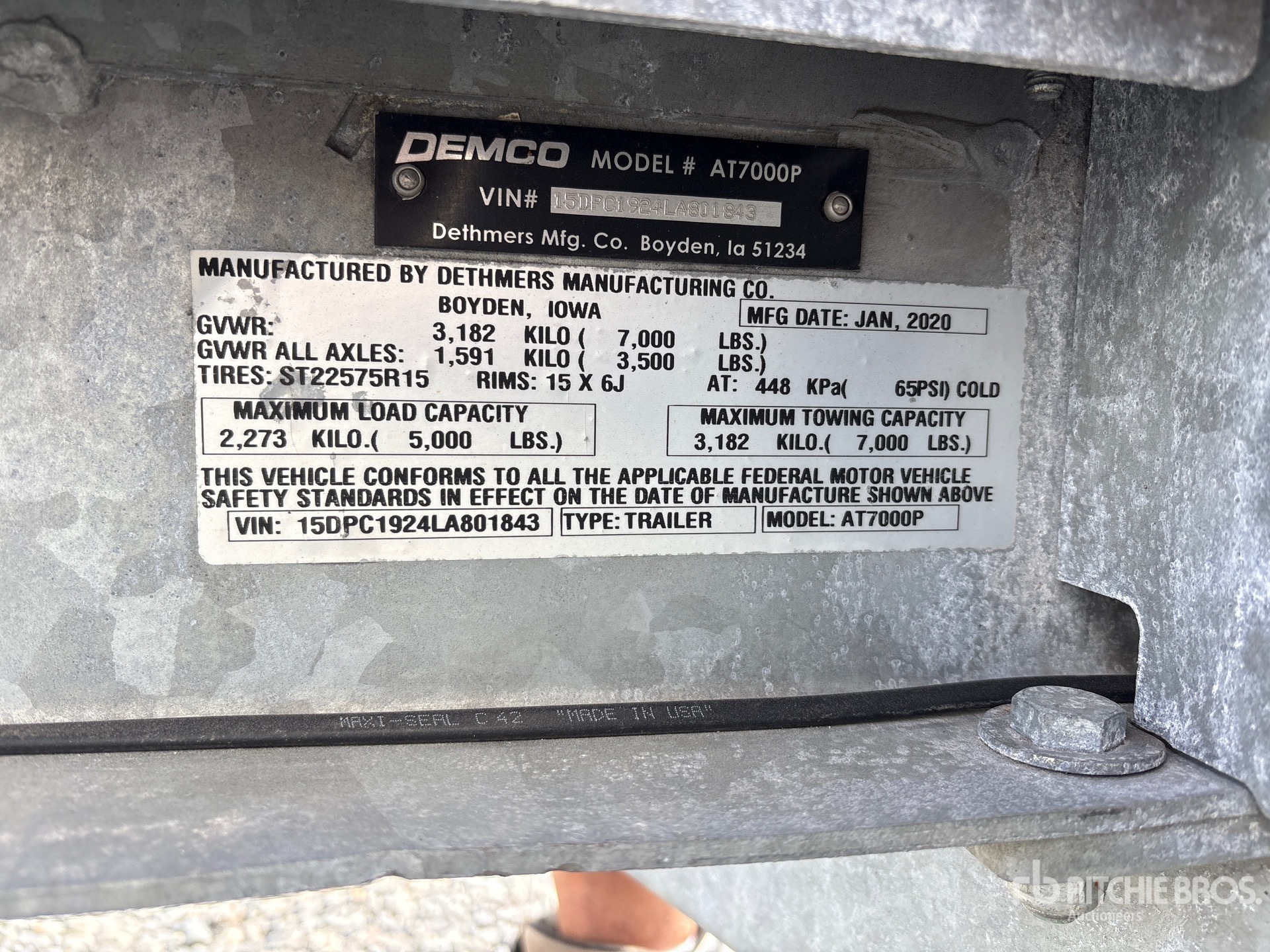 2020 Demco AT7000P