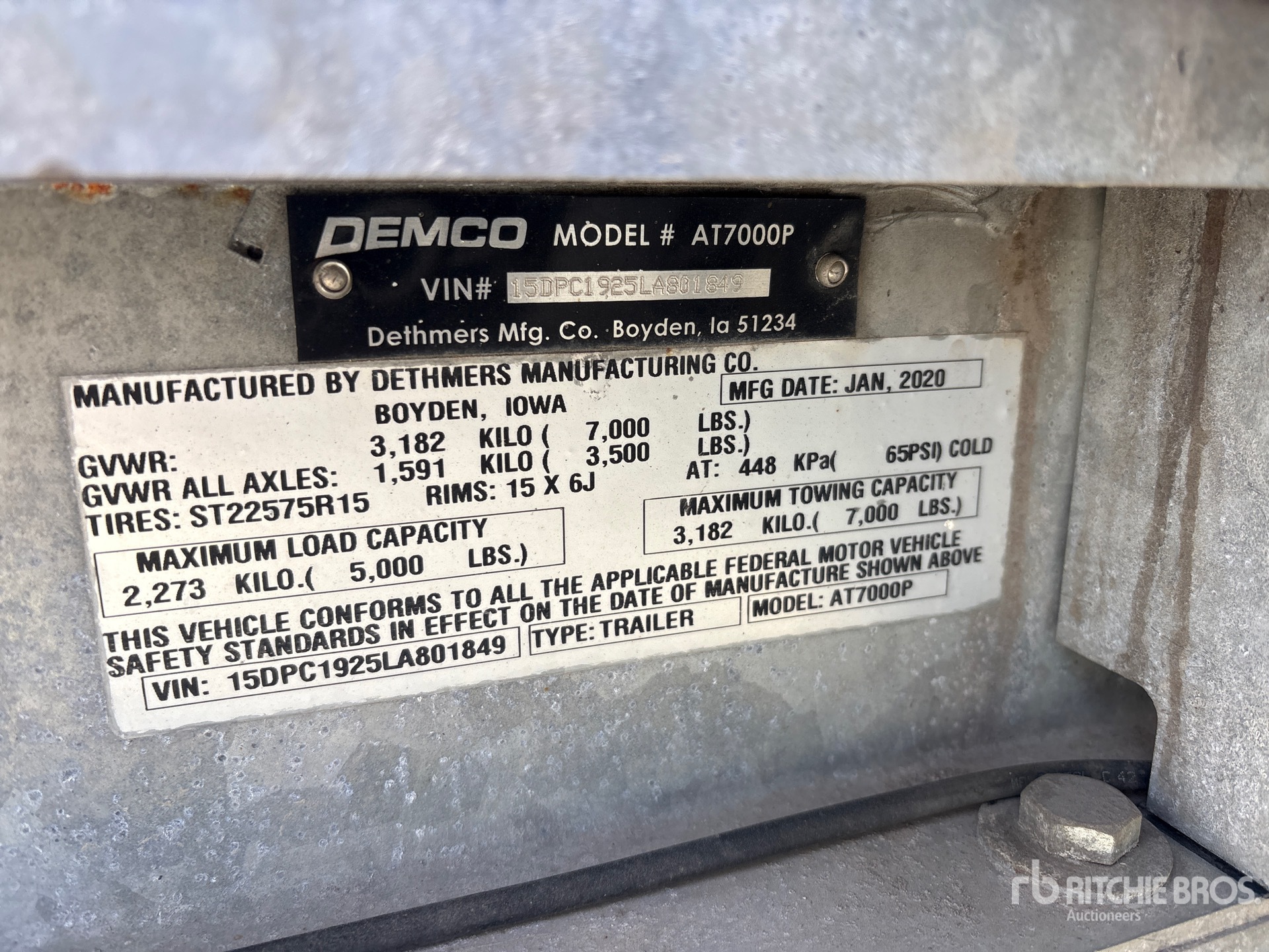 2020 Demco AT7000P