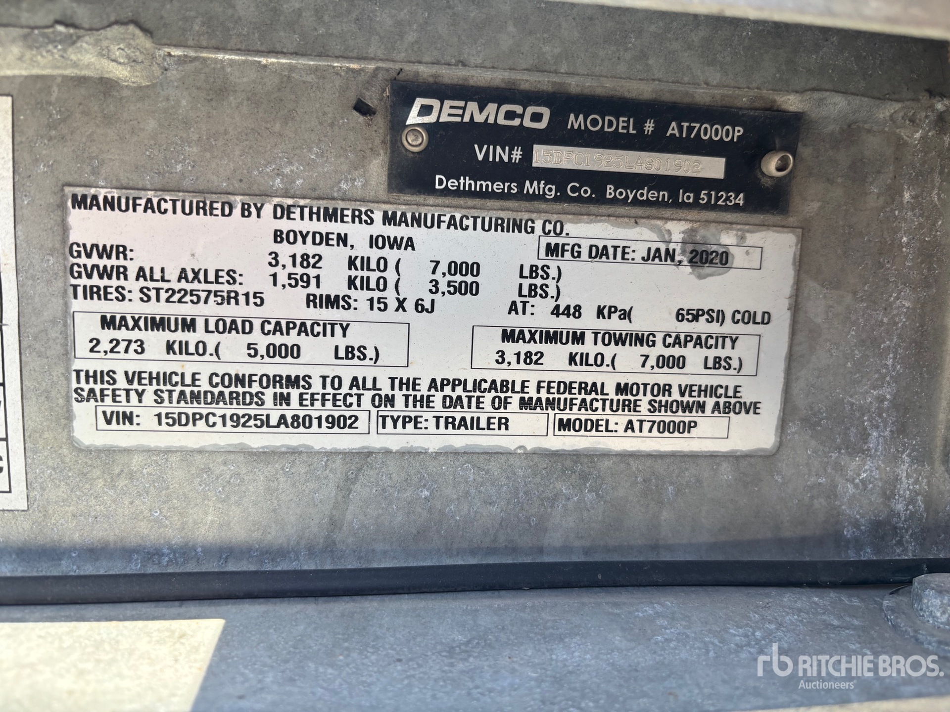2020 Demco AT7000P