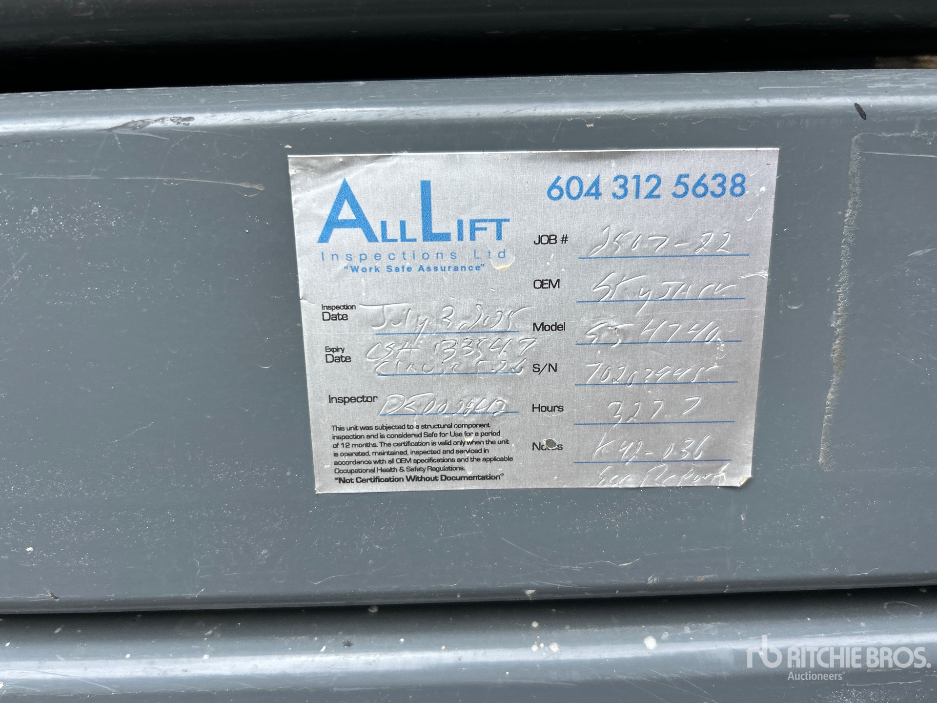 Photo of a 2018 Skyjack SJ4740