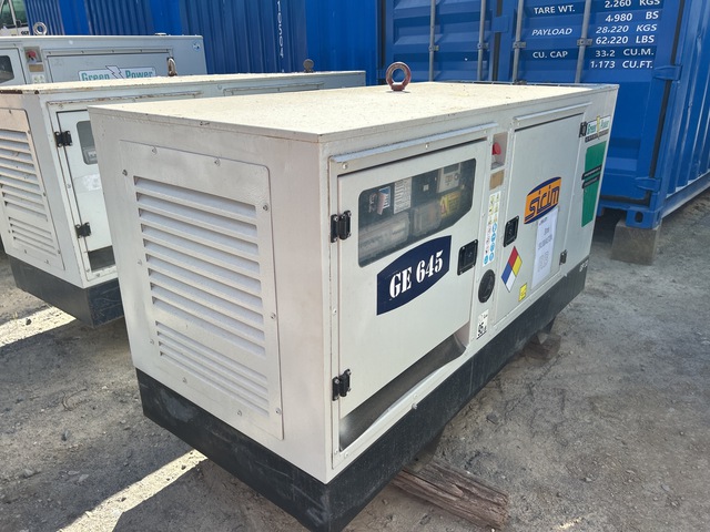 2020 Green Power GP 33N/A-N-6 31.5 kVA Skid-Mounted Generator Set