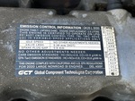 Engine with Emission Label
