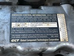 Engine with Emission Label
