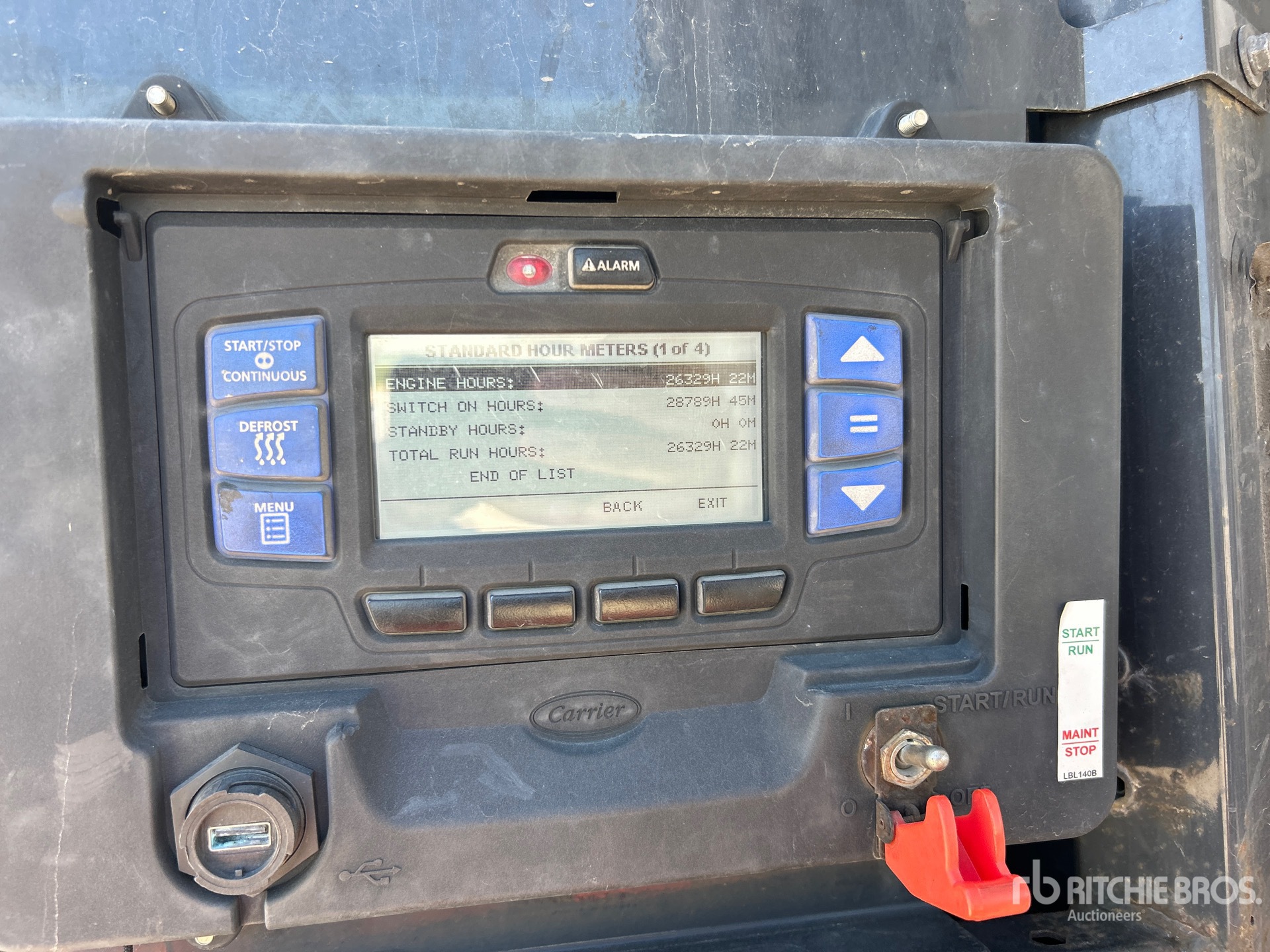 General Appearance with Hour Meter / Odometer