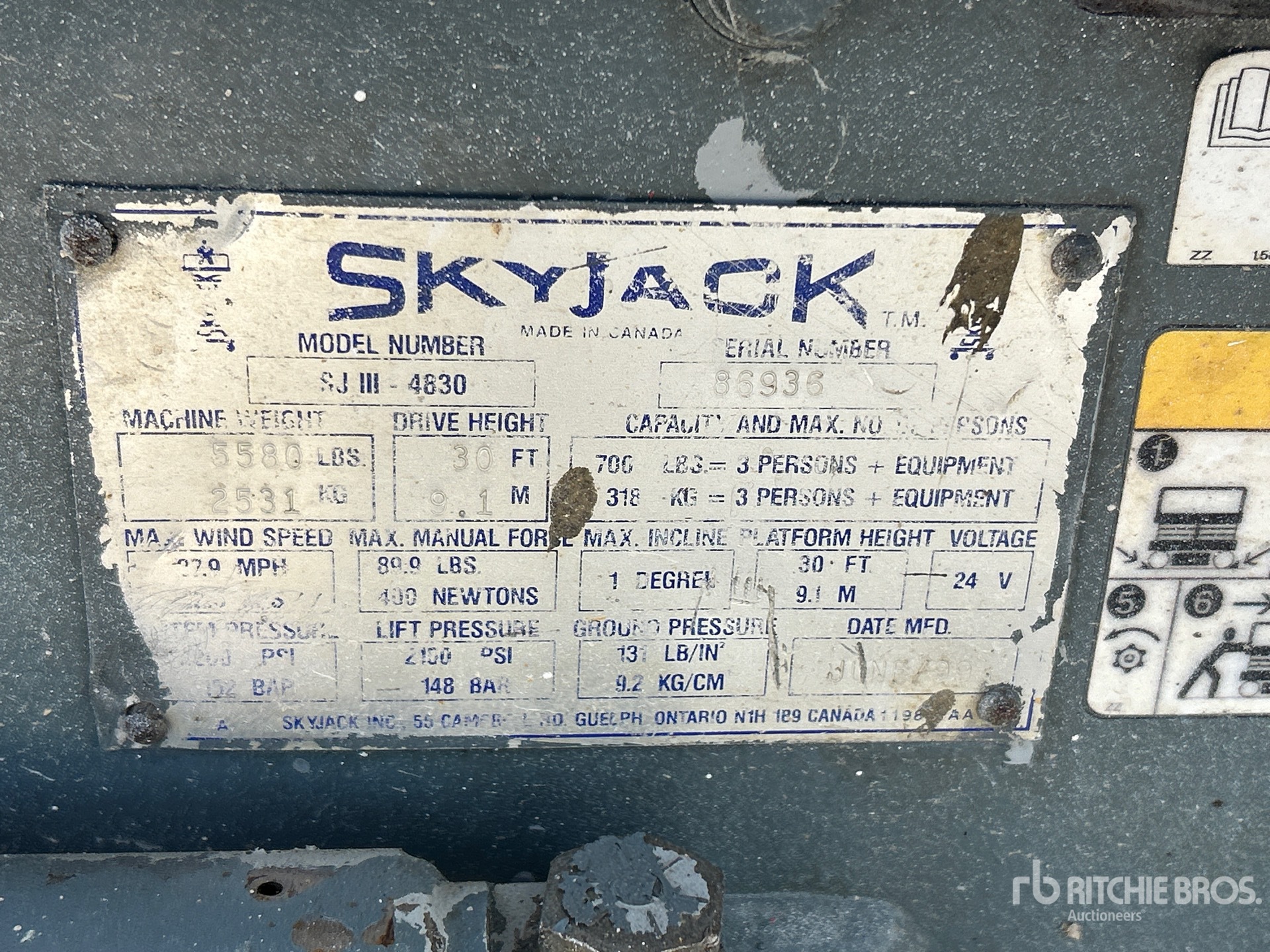 1999 Skyjack SJIII4830