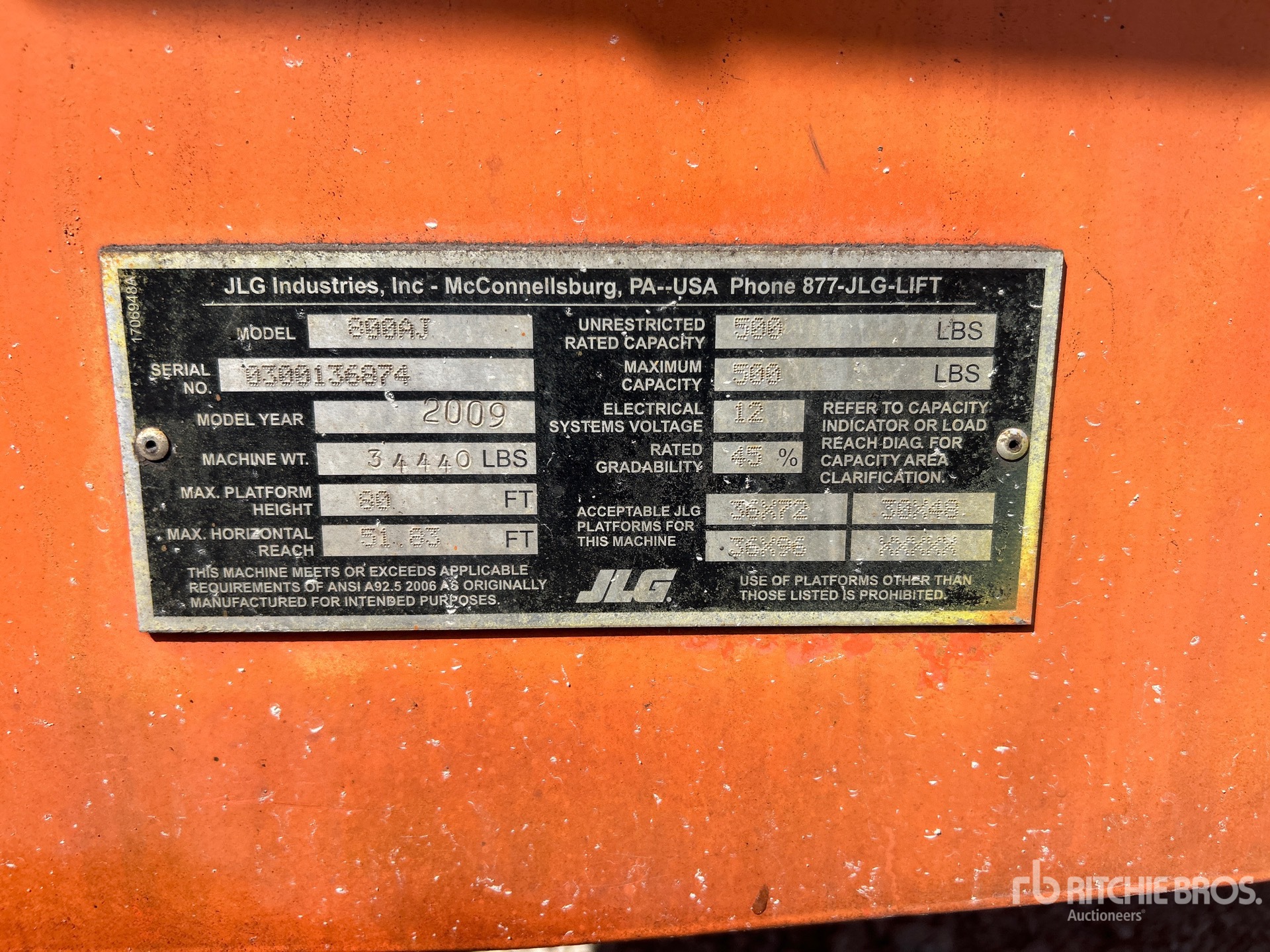 2009 JLG 800AJ