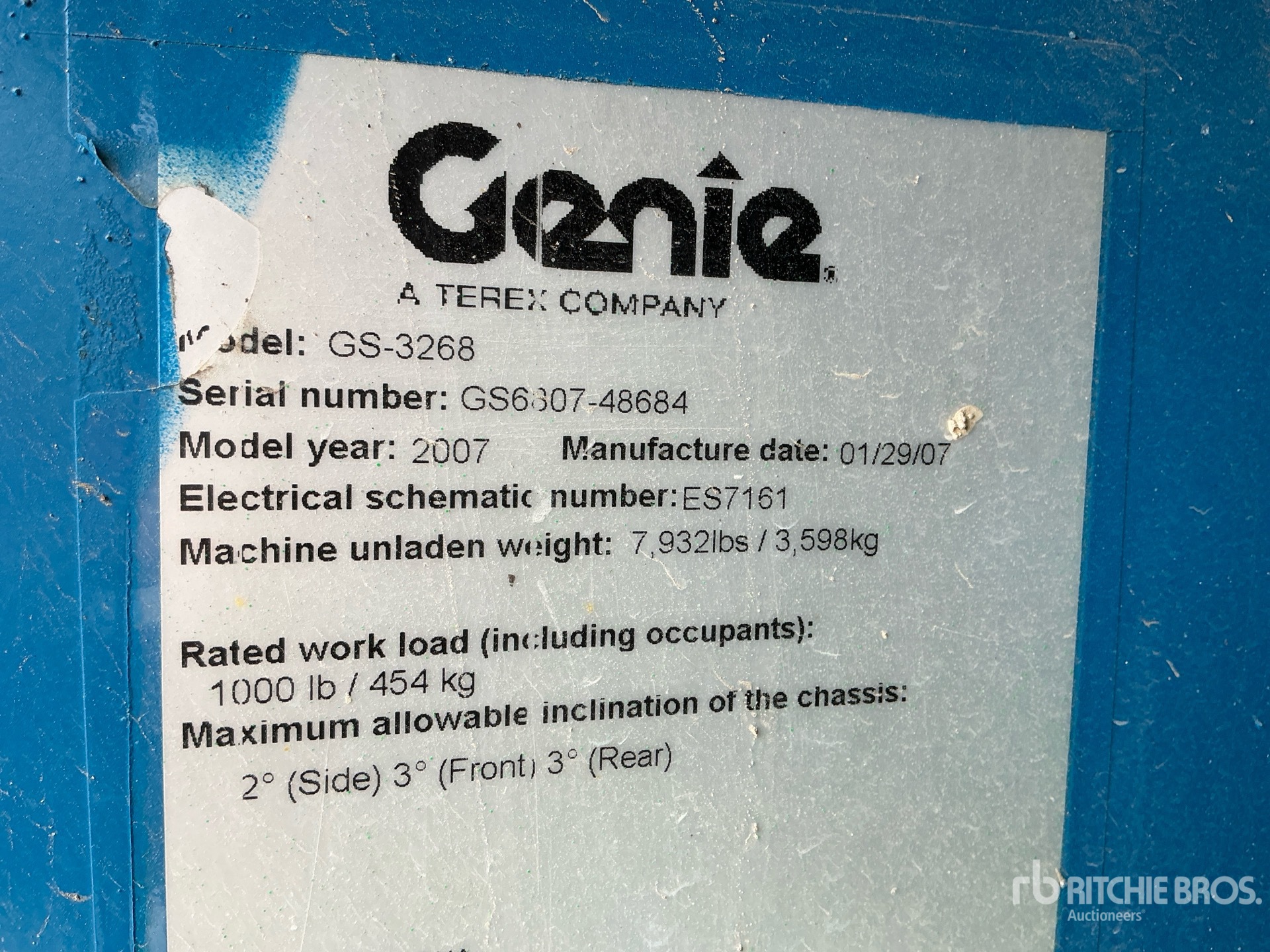 2007 Genie GS3268RT