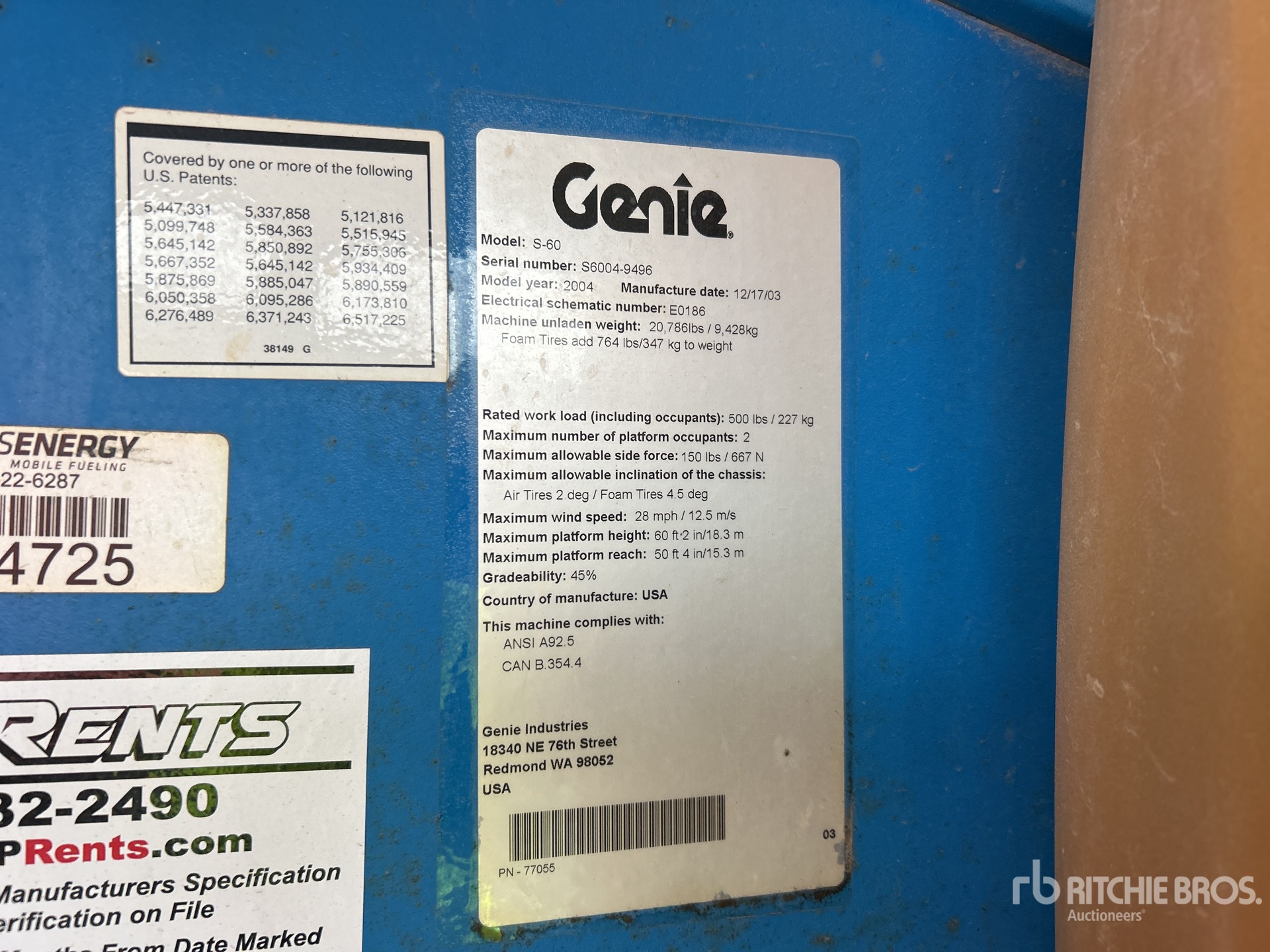 2004 Genie S-60