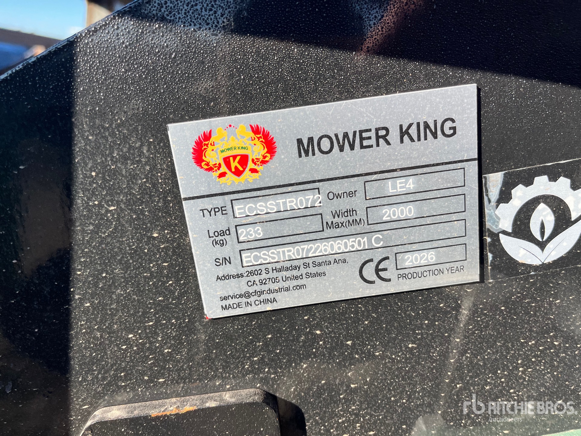 2026 Mower King ECSSTR072