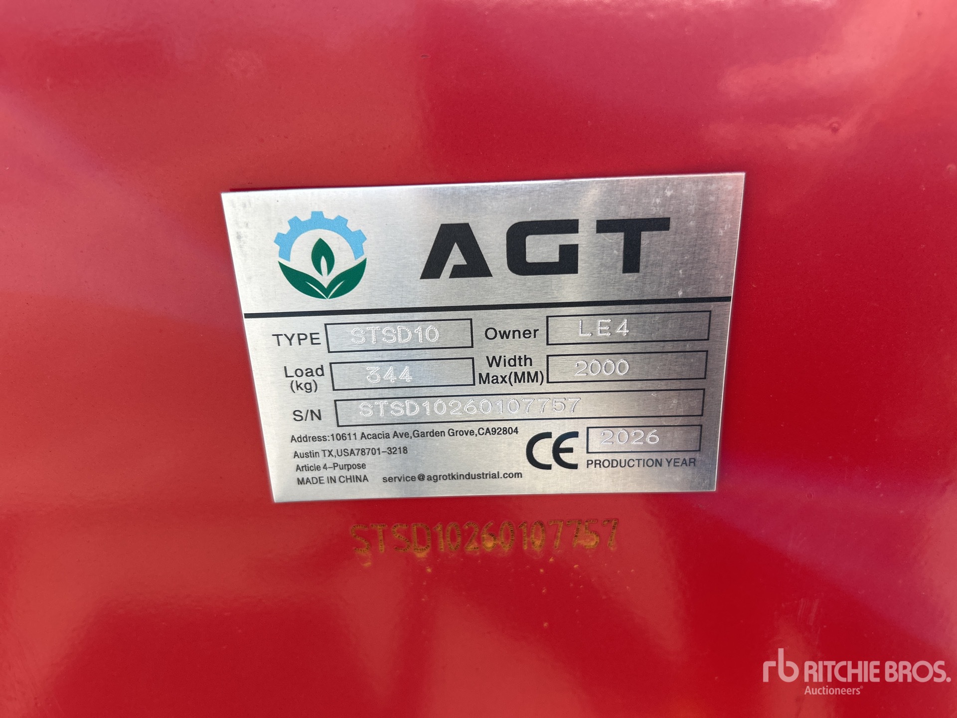 Photo of a 2026 AGT STSD10